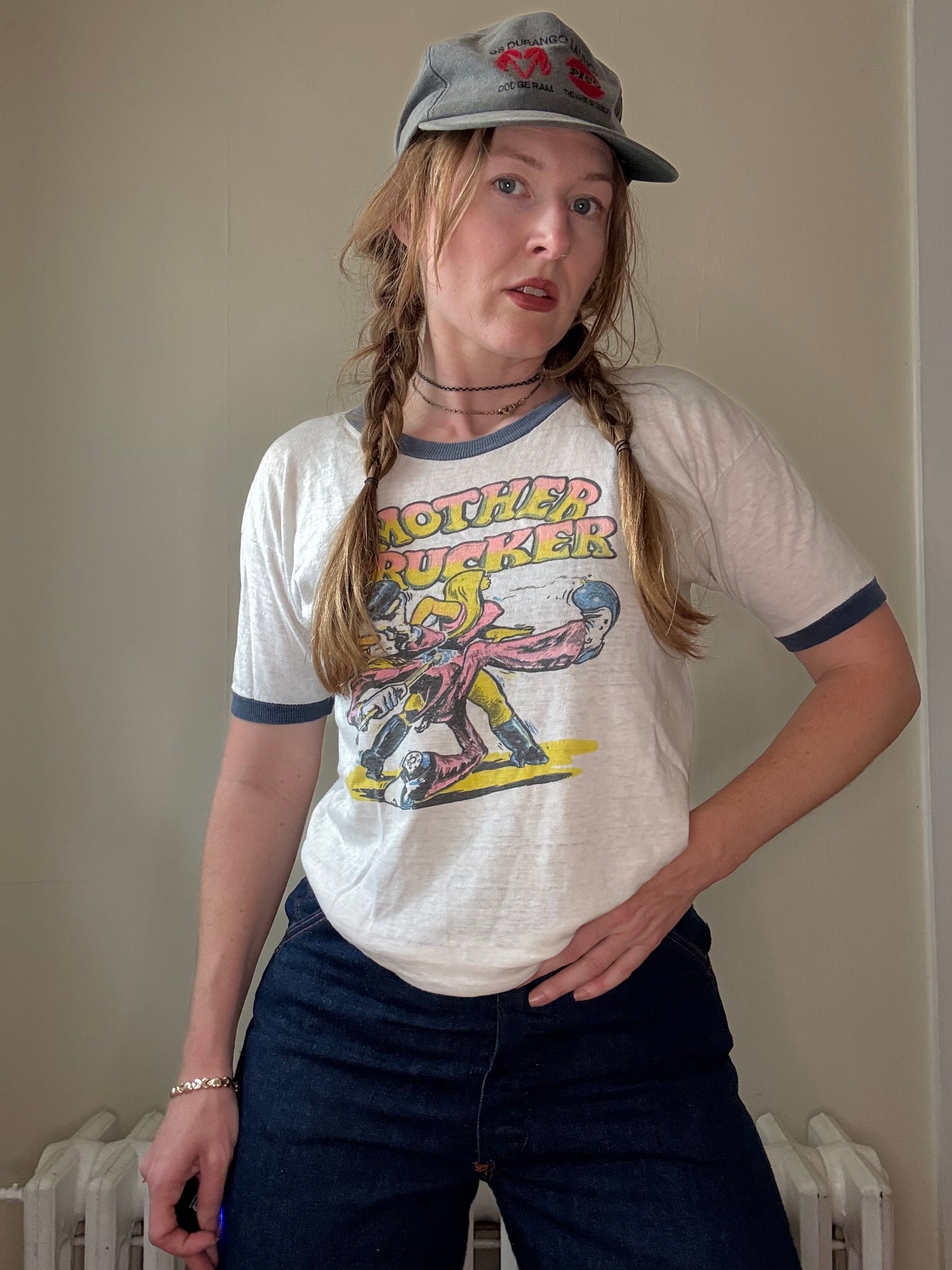 1970s Mother Trucker Cotton Tee M