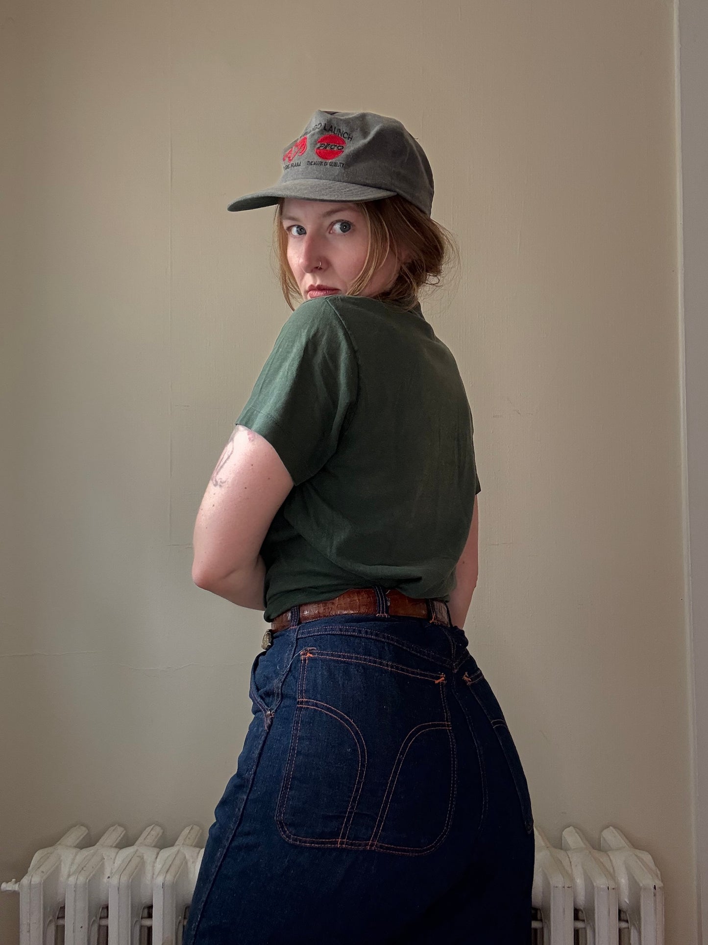 1980s New Hampshire Granite Dark Green Tee S