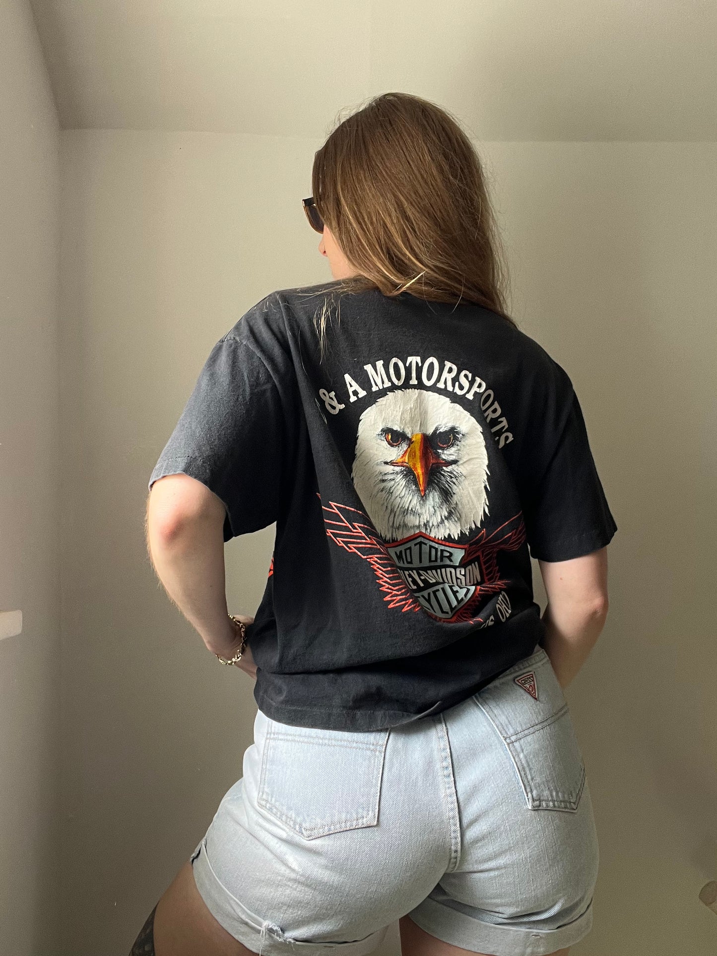 1990s Harley Classic Emblem Tee L
