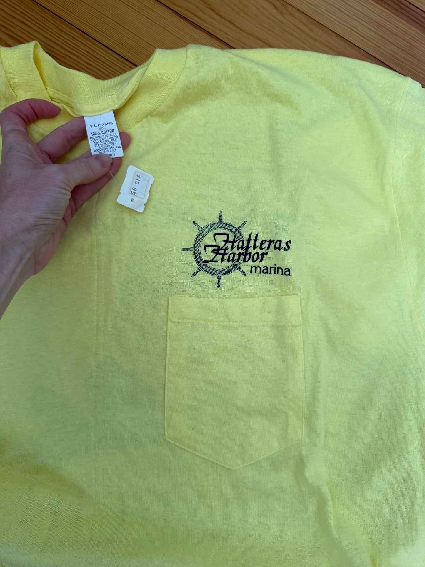 Vintage Yellow Marina Pocket Tee