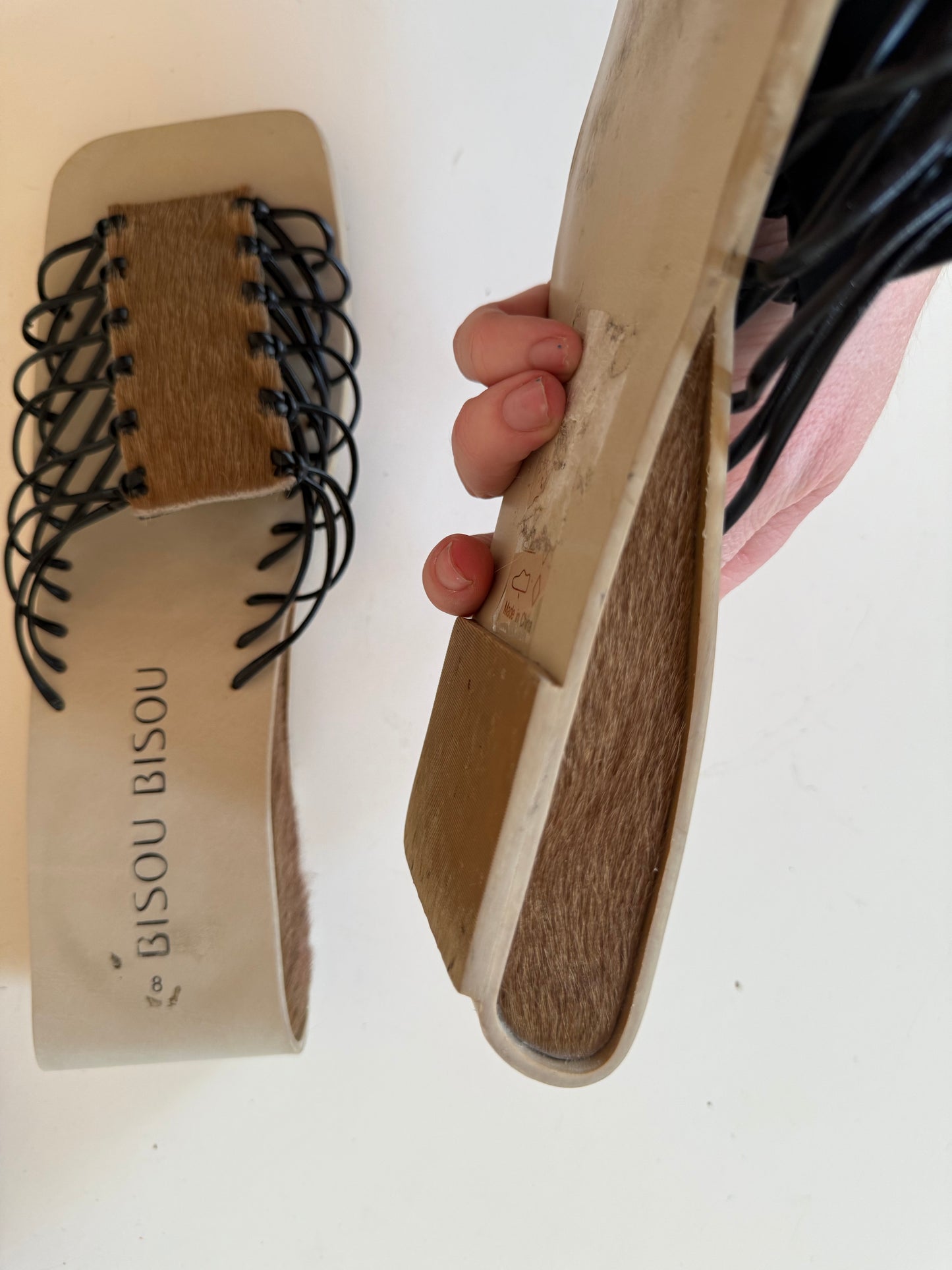 Hair on Hide & Leather Sandals