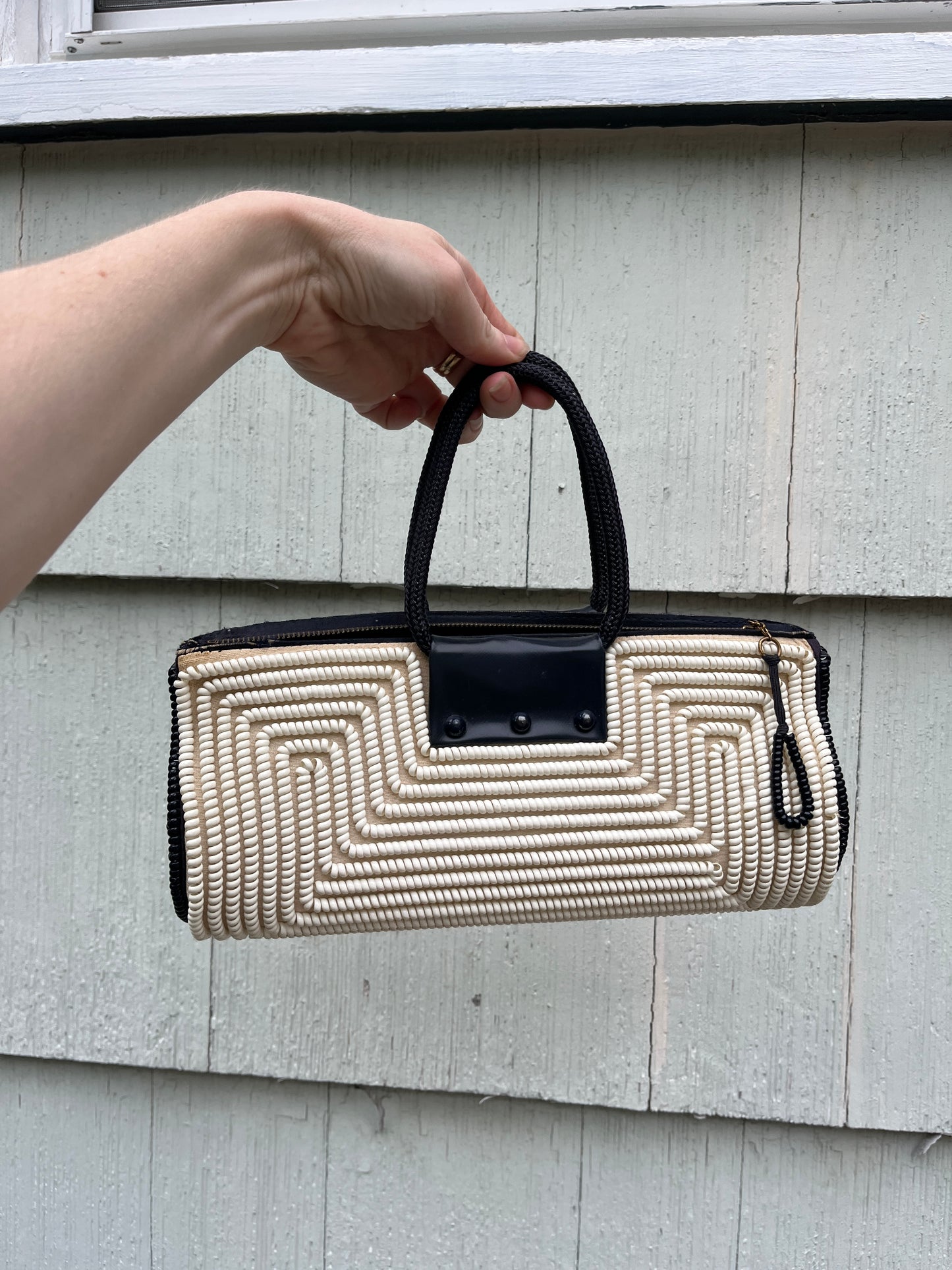Vintage 1940s Telephone Cord Purse