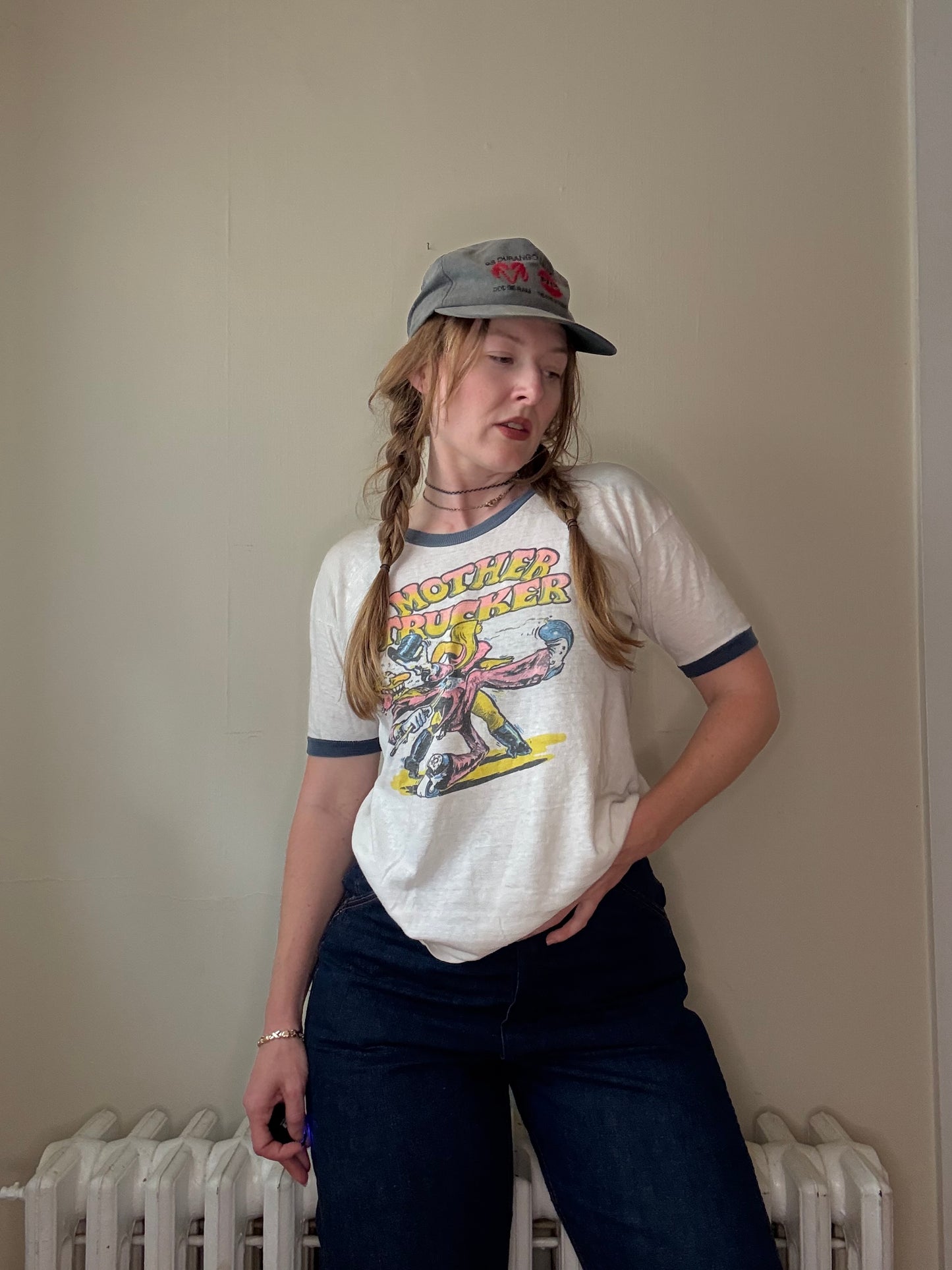1970s Mother Trucker Cotton Tee M