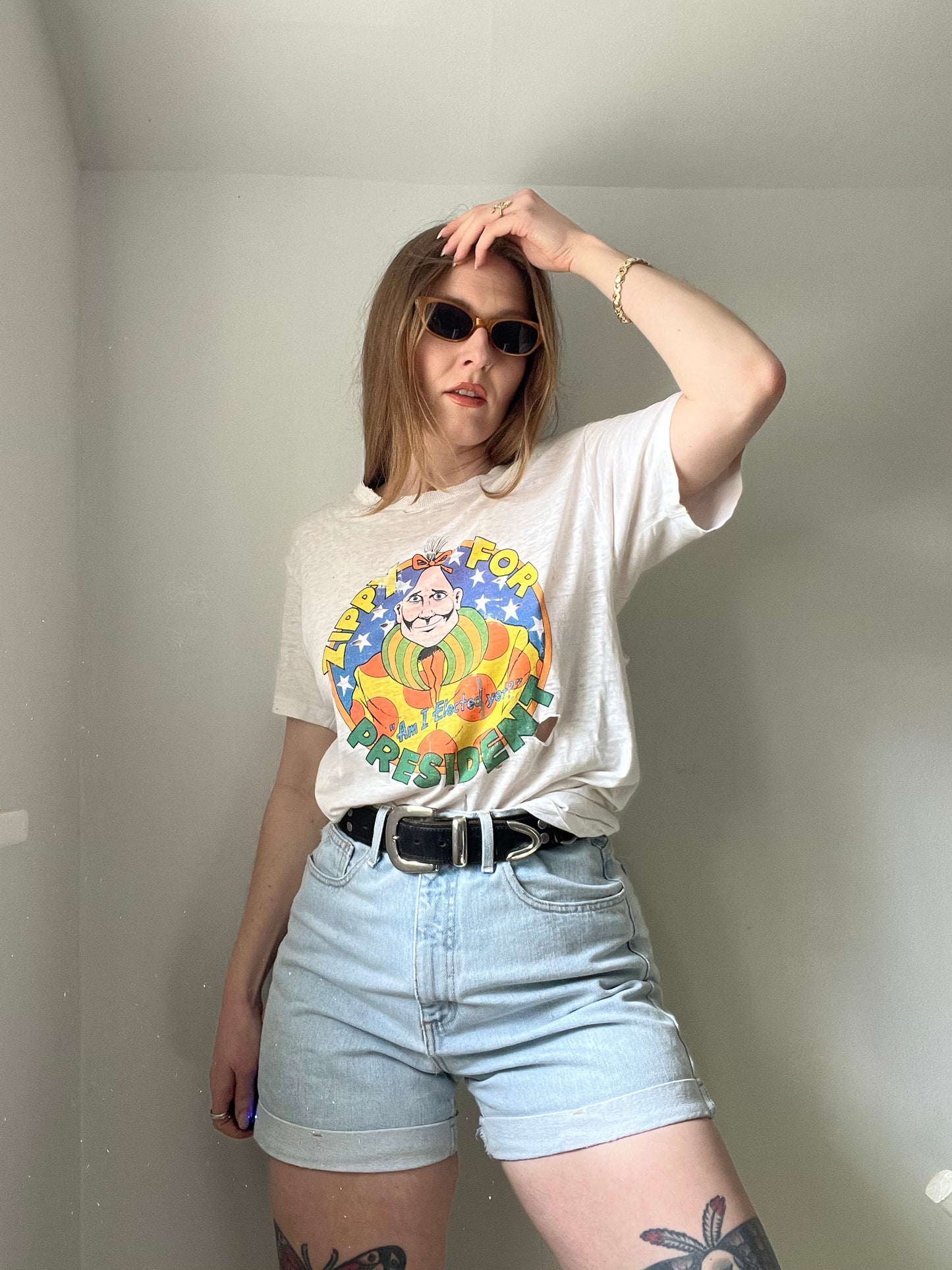1970s/1980s Zippy for President Thrashed Tee M/L