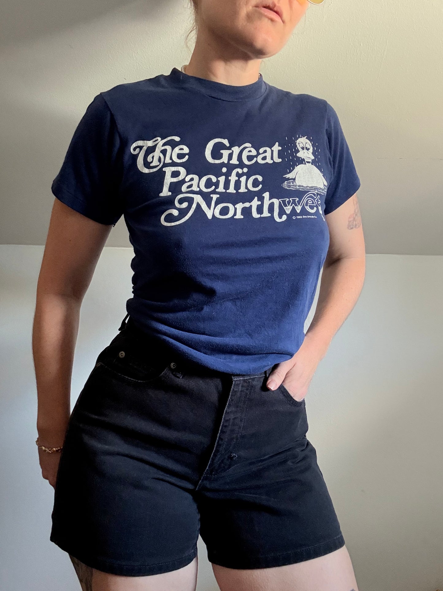 1980s The Great Pacific NW Blue Tee S