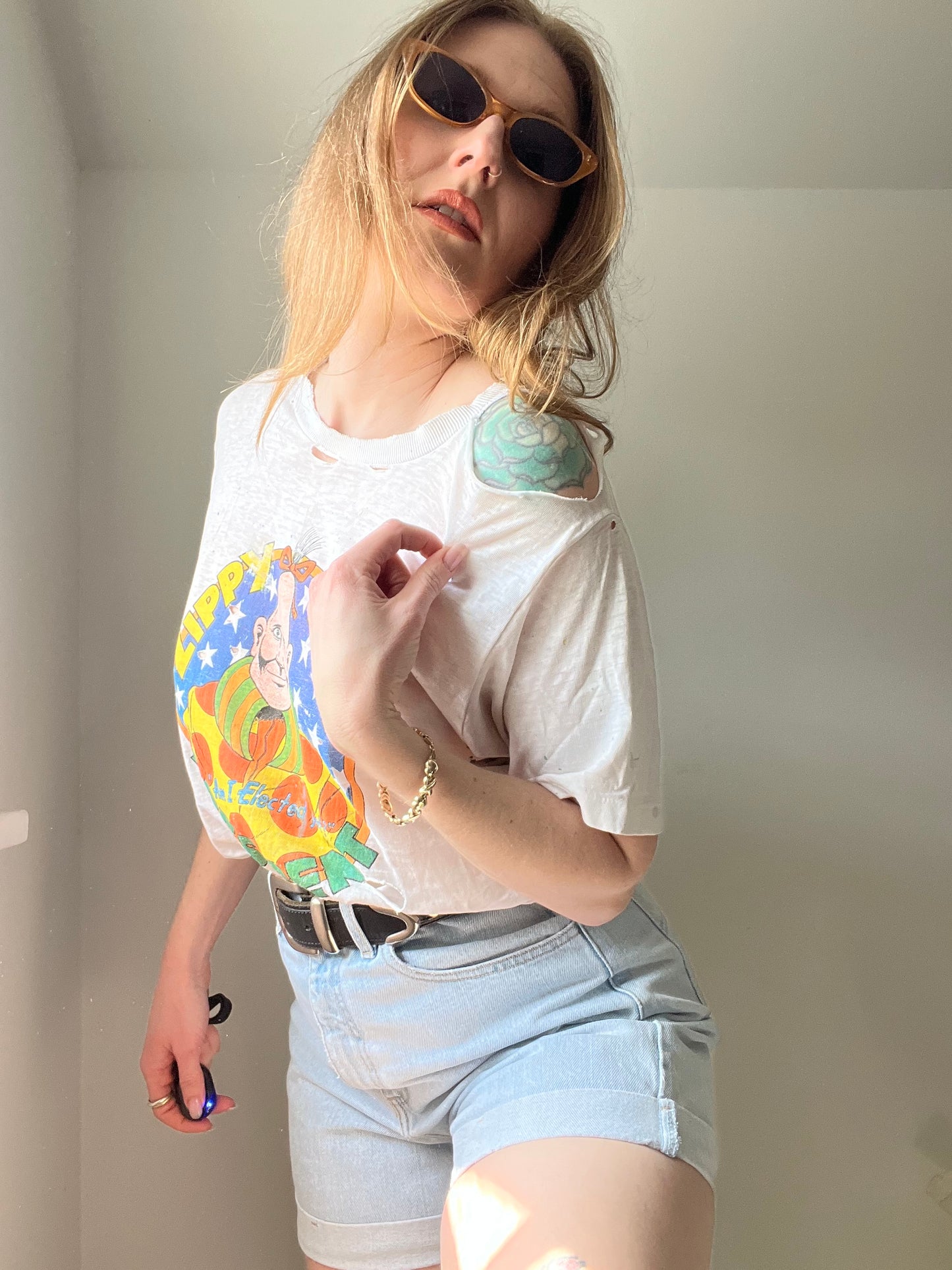 1970s/1980s Zippy for President Thrashed Tee M/L