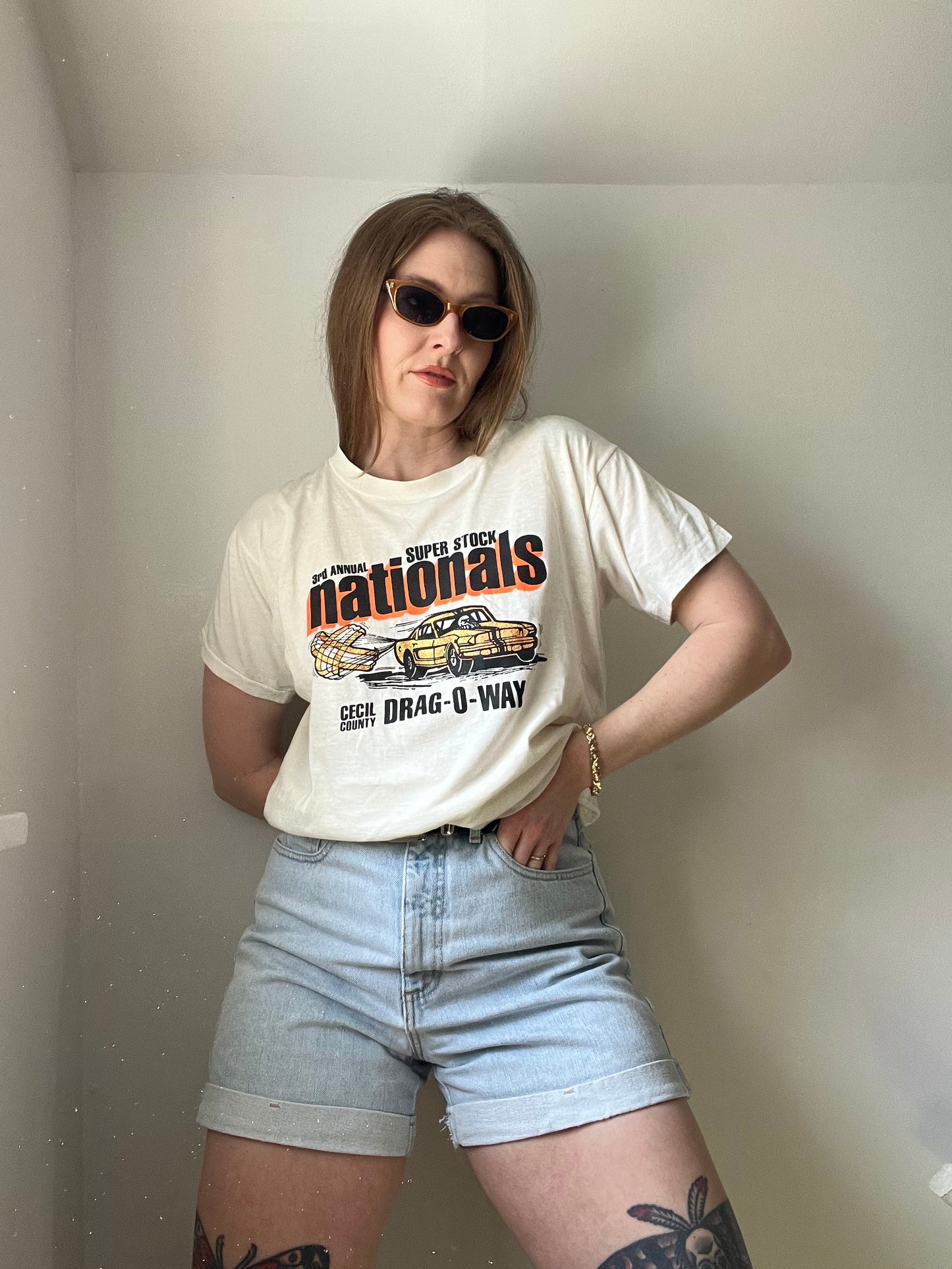 1960’s/1970’s Nationals Drag Racing Tee M