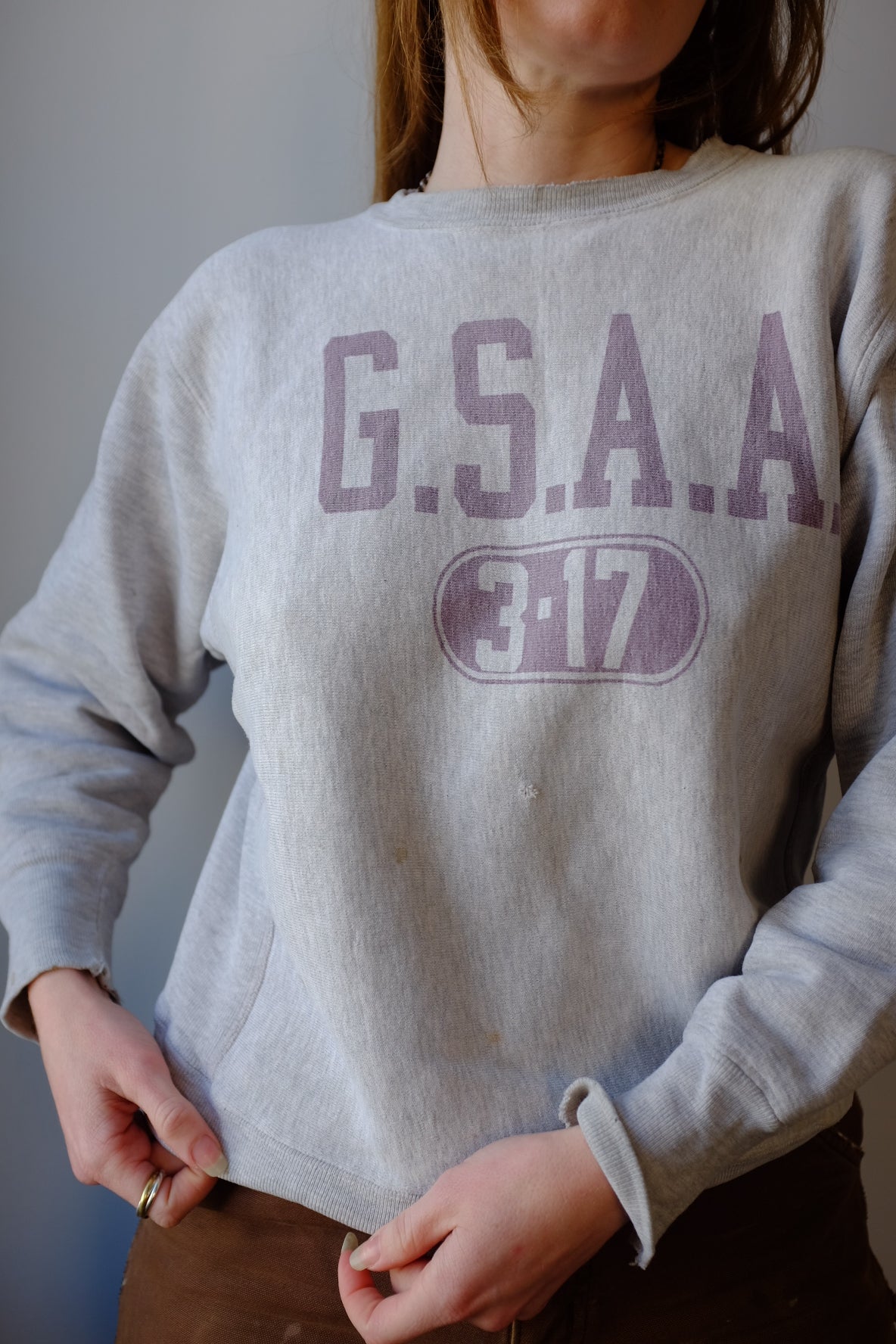 1960s 1970s Reverse Weave Champion Crew Neck M