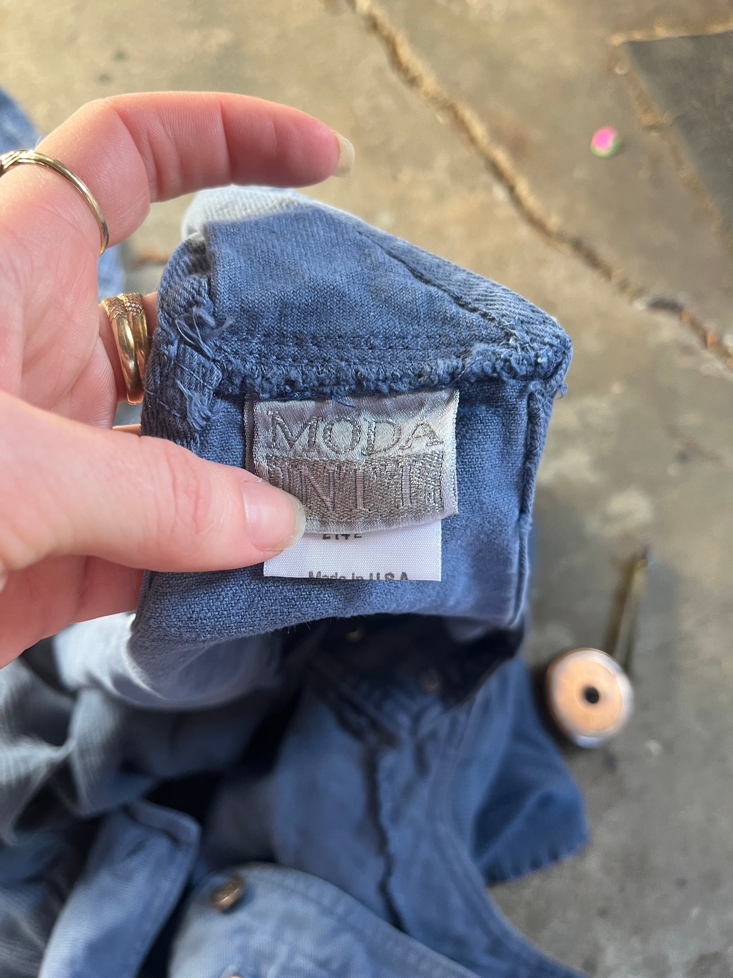 Vintage 1990s Denim and Cotton Overall Romper