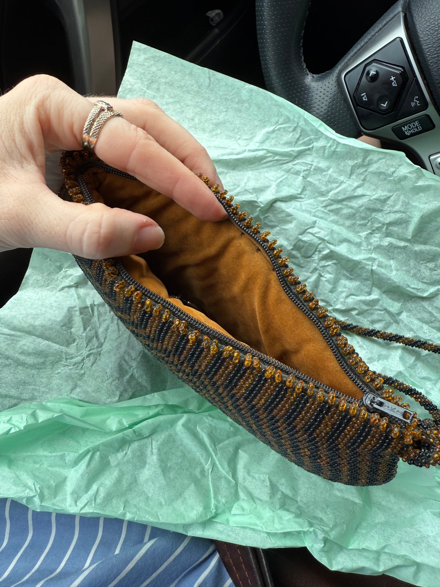 Hand Beaded Vintage Purse