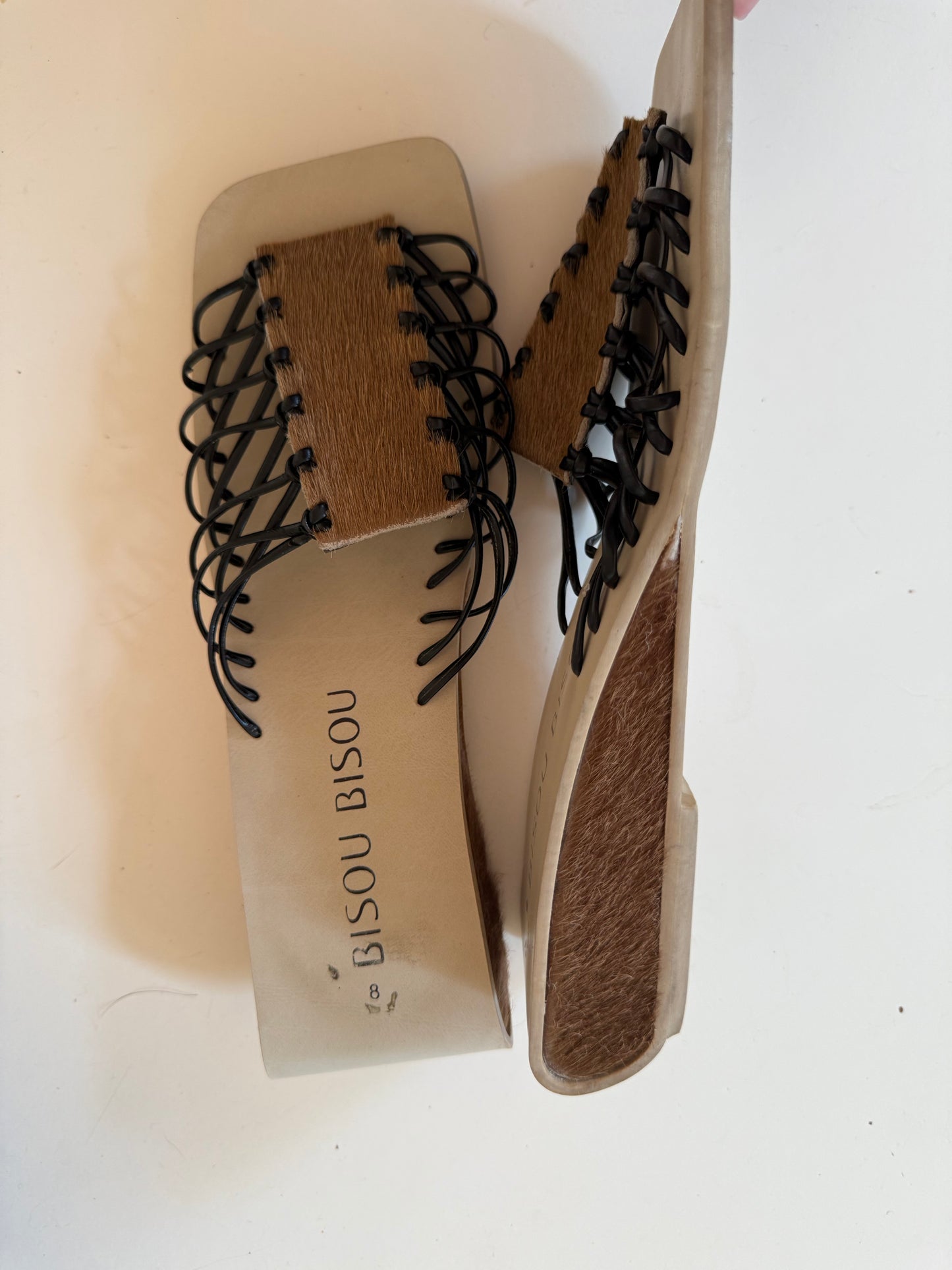 Hair on Hide & Leather Sandals