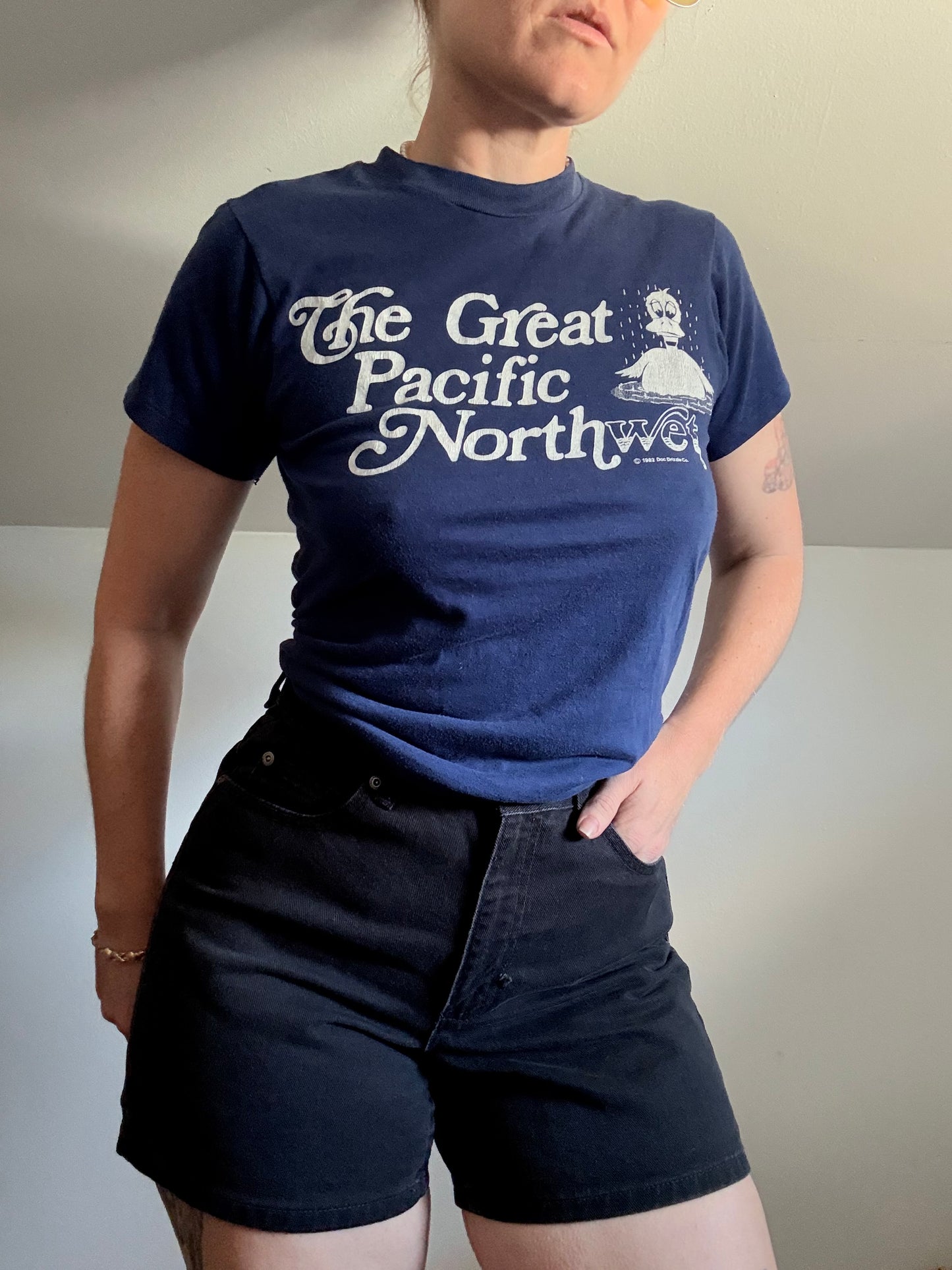 1980s The Great Pacific NW Blue Tee S
