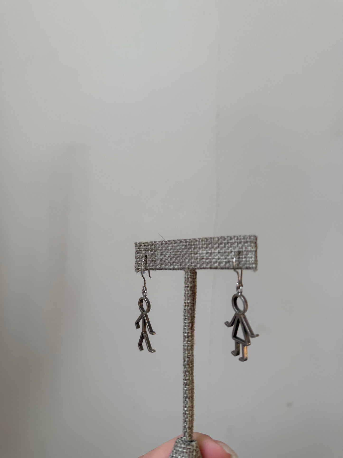 925 Silver Stick People Earrings