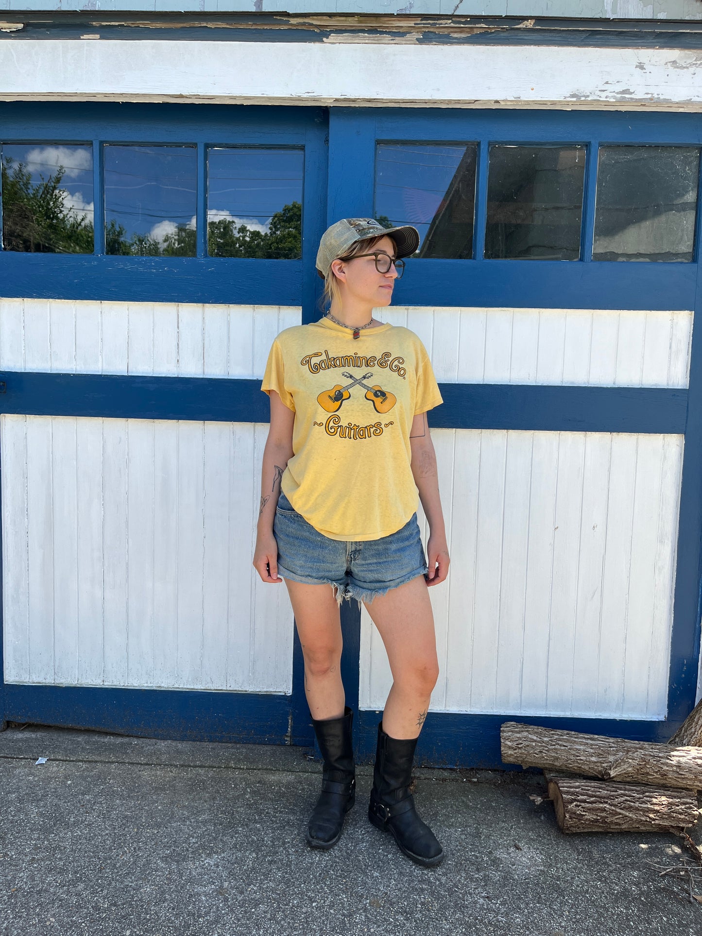 Vintage 1970s Takamine and Co Guitar Tee