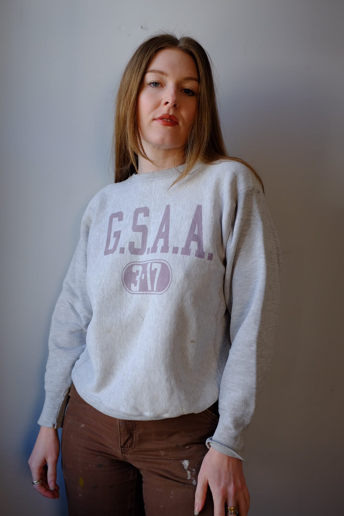 1960s 1970s Reverse Weave Champion Crew Neck M