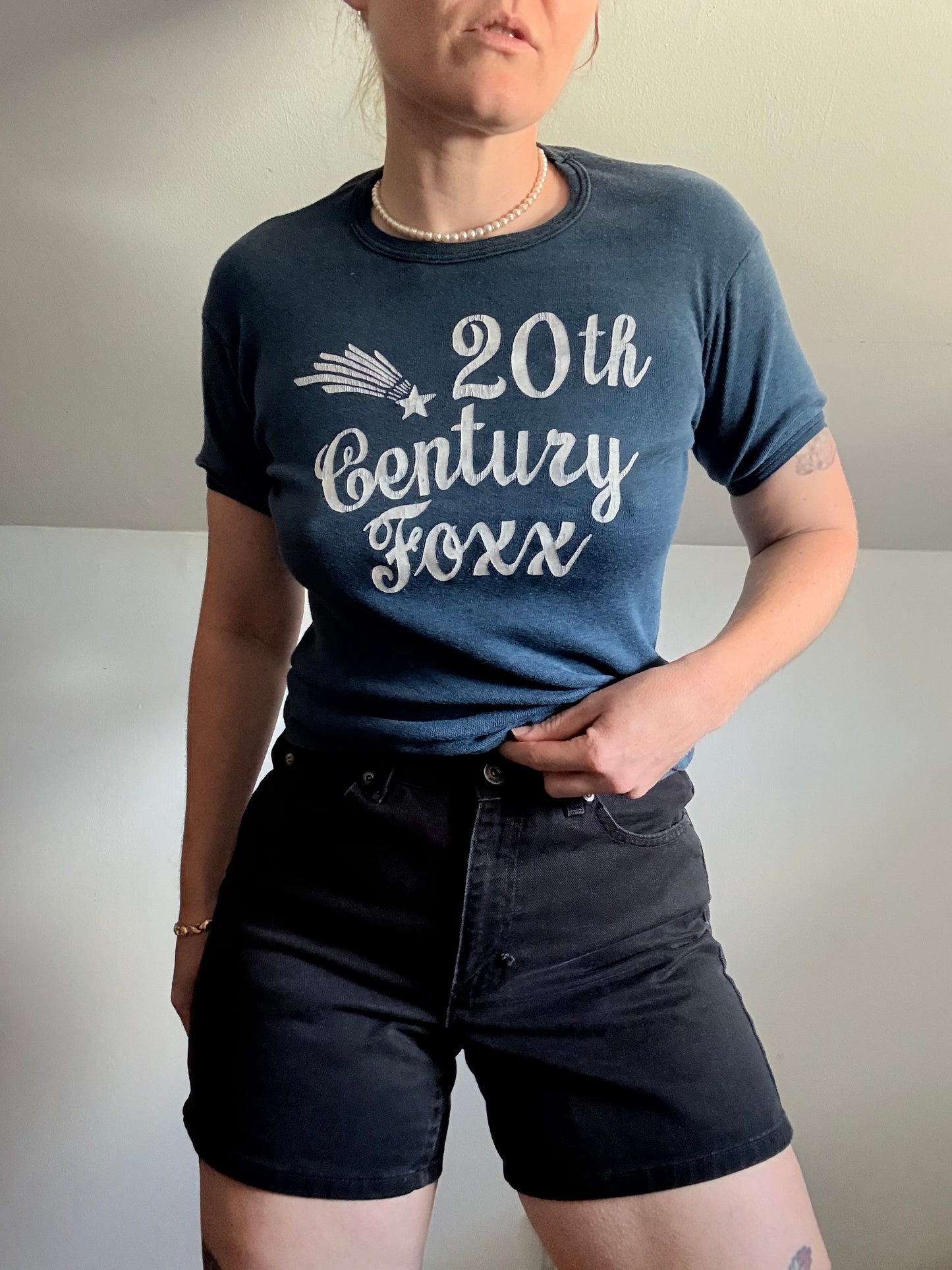 1970s 20th Century Foxx Blue Tee The Doors Song S/M