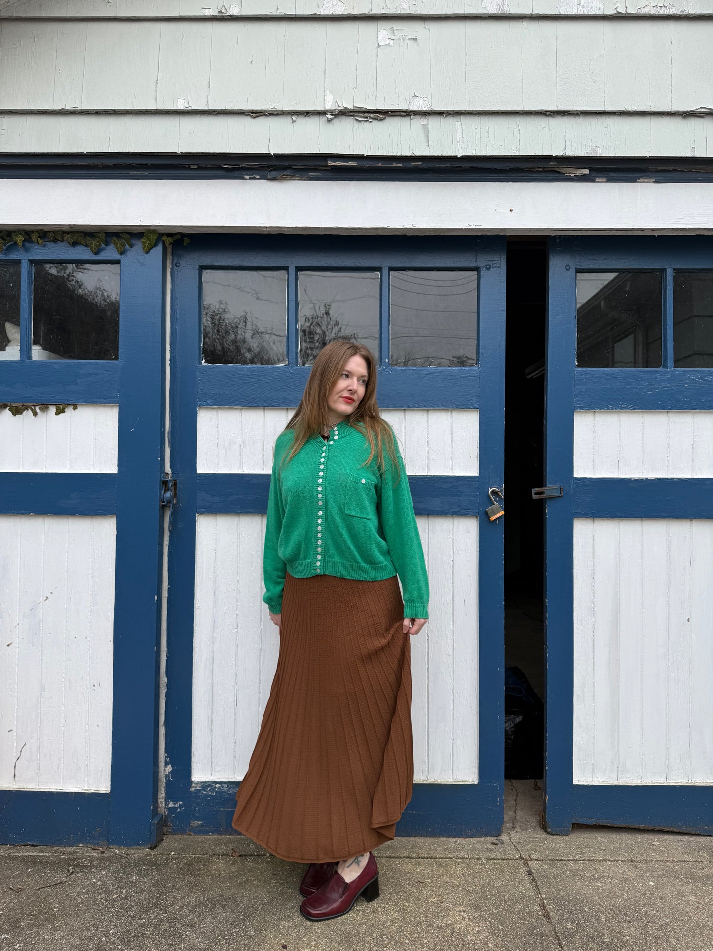 100% Cotton Green Sweater