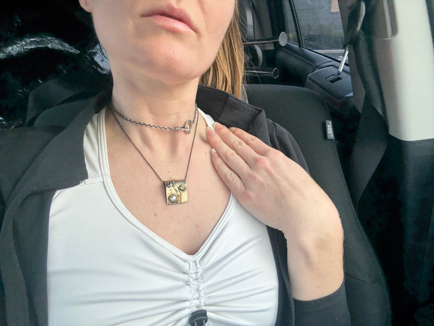 925 Silver & Gemstones Necklace