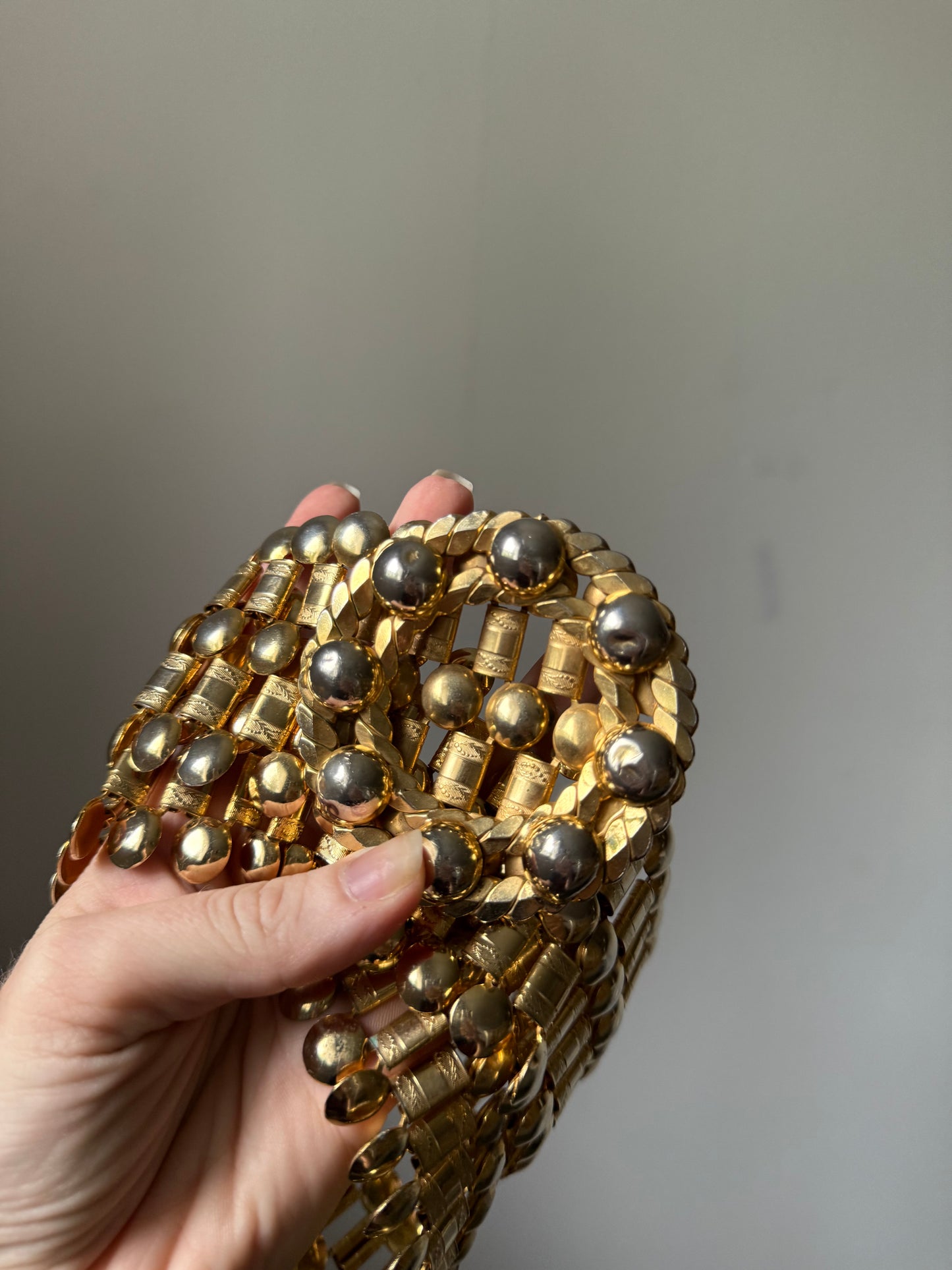 1980s Gold Metal Belt