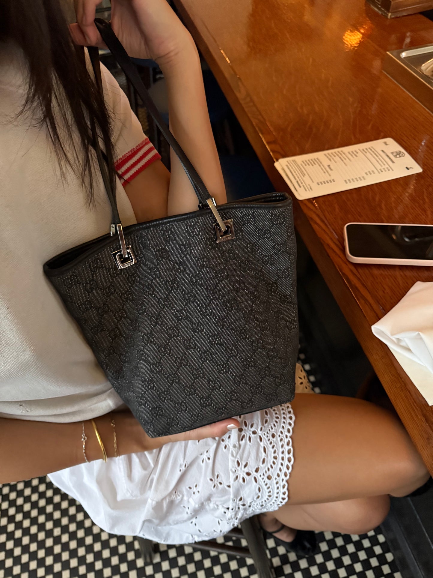 1990s Gucci Purse Leather Handles