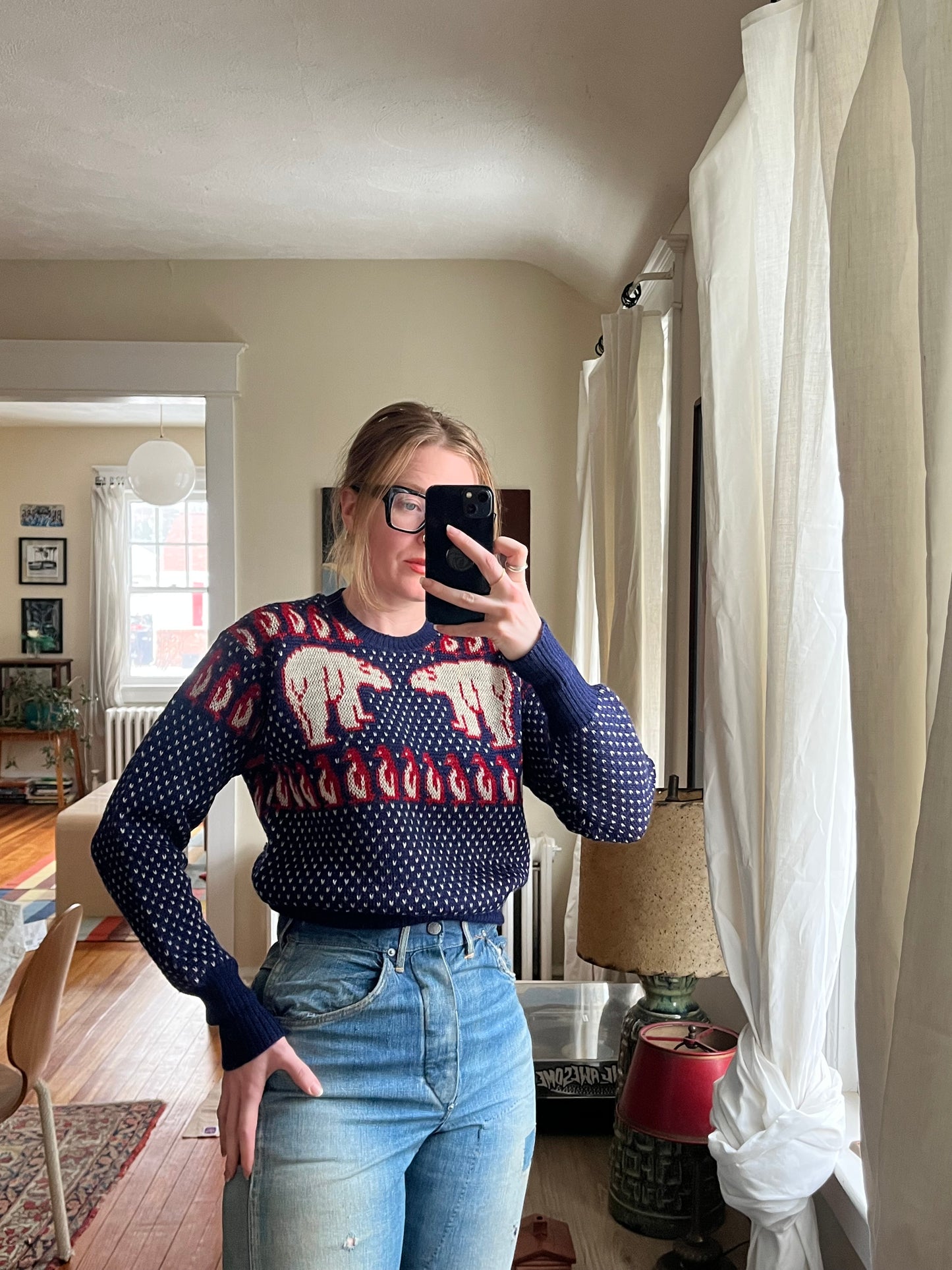 1947 Rare Jantzen Polar Bear Sweater