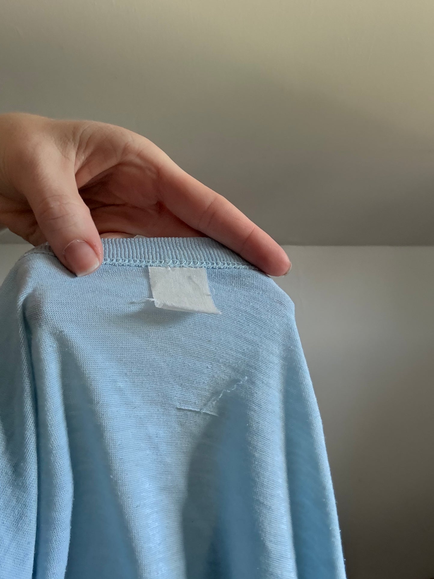 1970s Fossil Blue Tee M/L Greenops Boothi