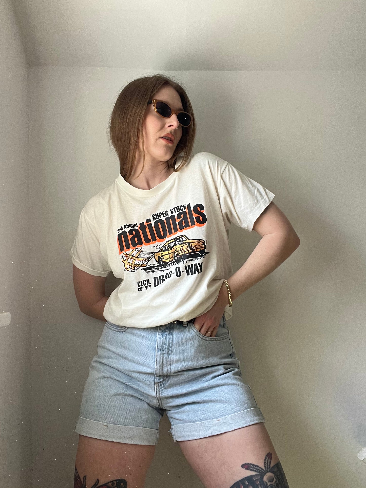 1960’s/1970’s Nationals Drag Racing Tee M