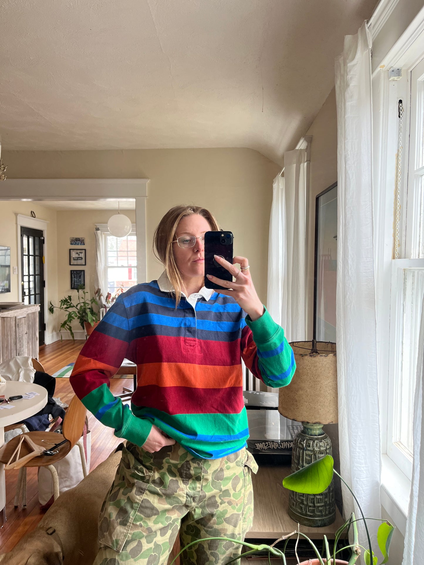 1990s Multi Color Rugby