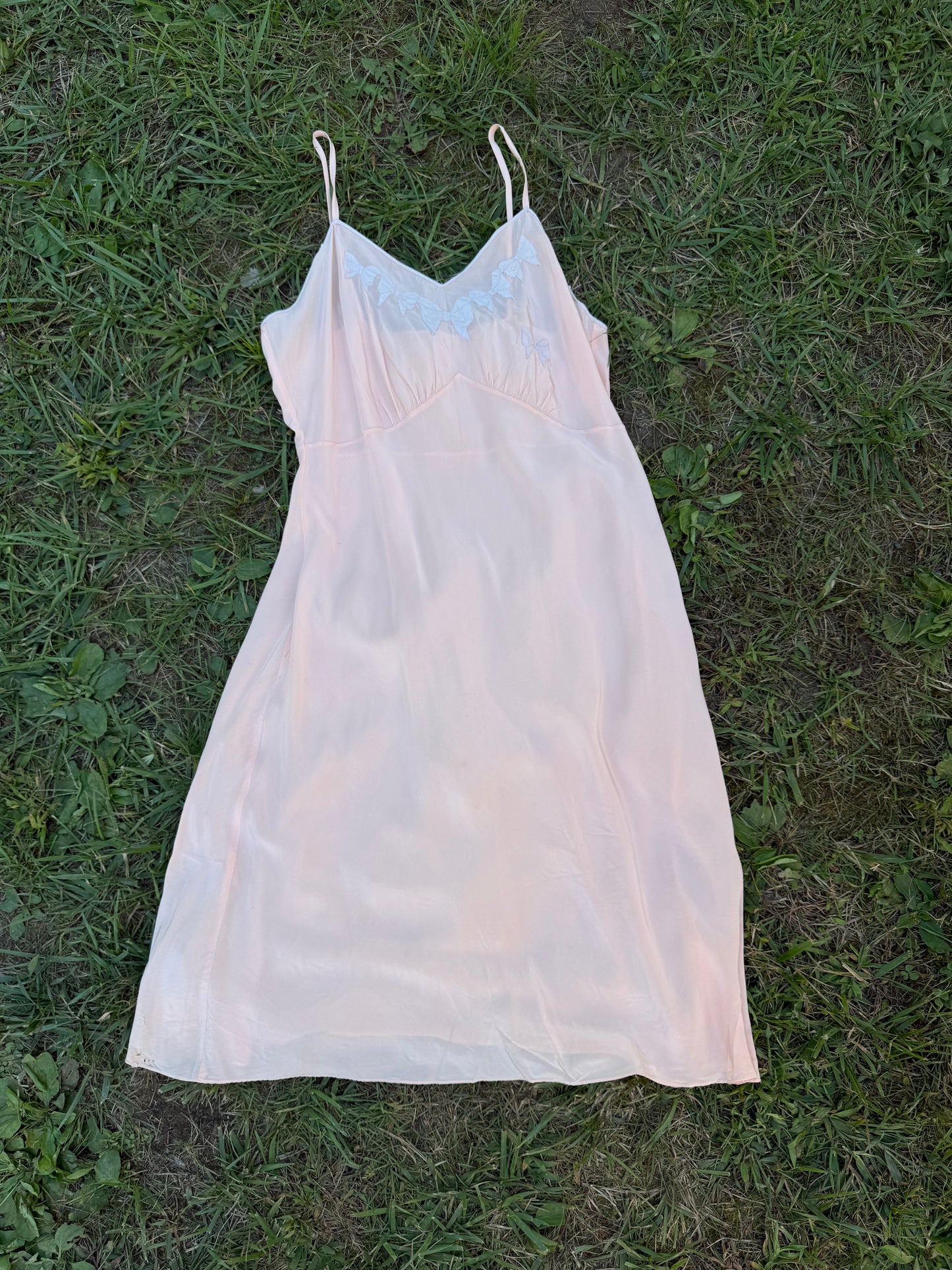 1940s Satin Bow Slip