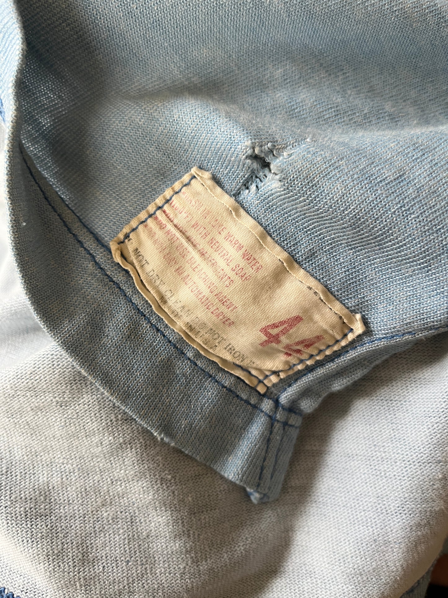 Vintage 1960s Blue 75 Jersey