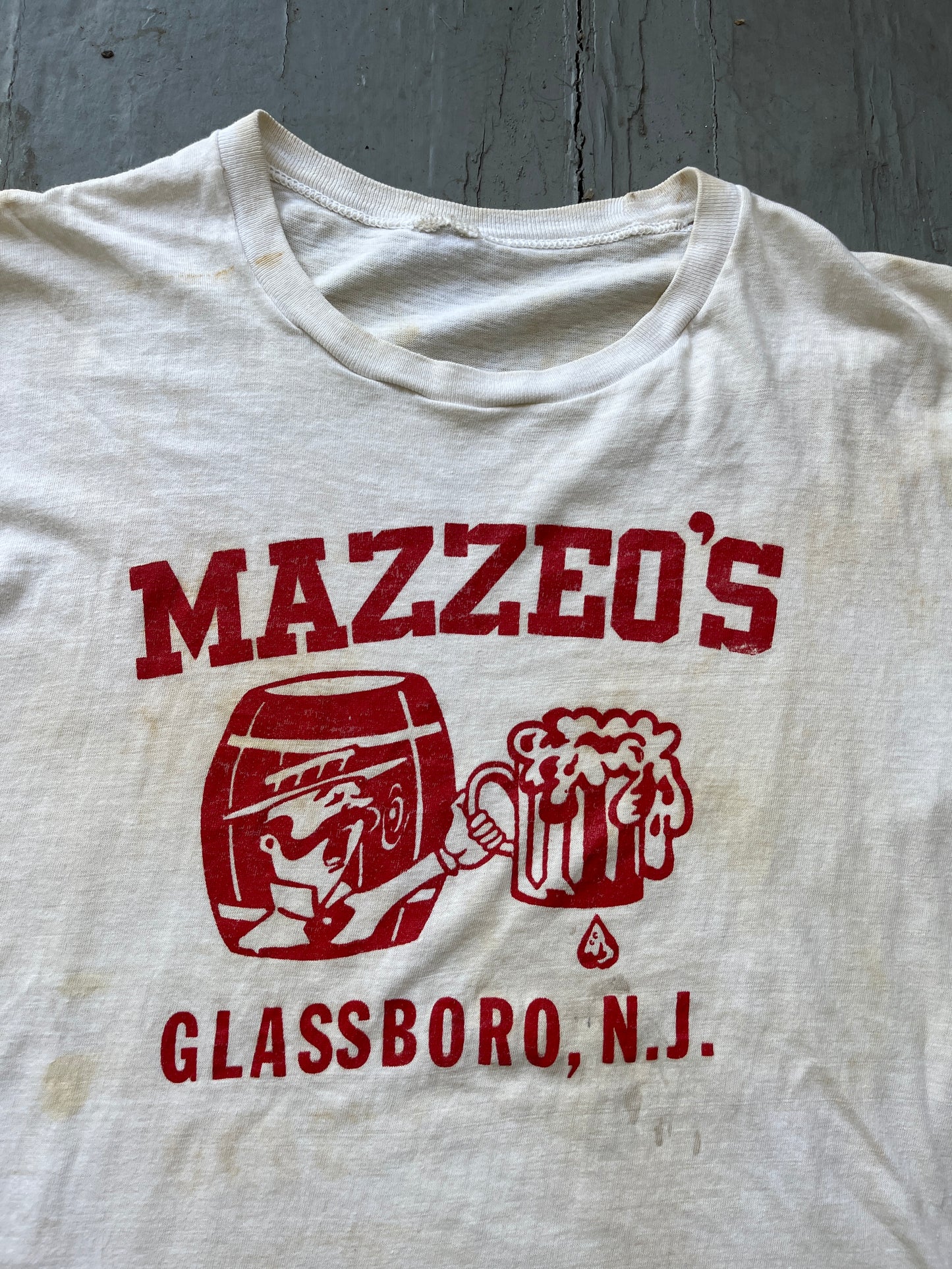 Vintage 1970s NJ Mazzeo’s Bar Shirt