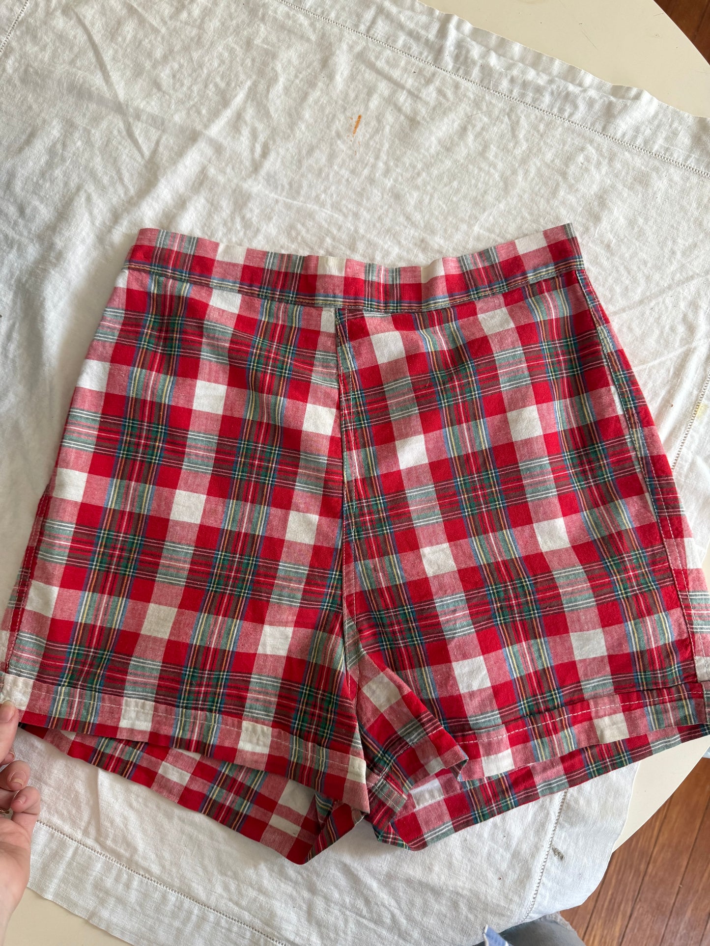 1950s Plaid Shorties