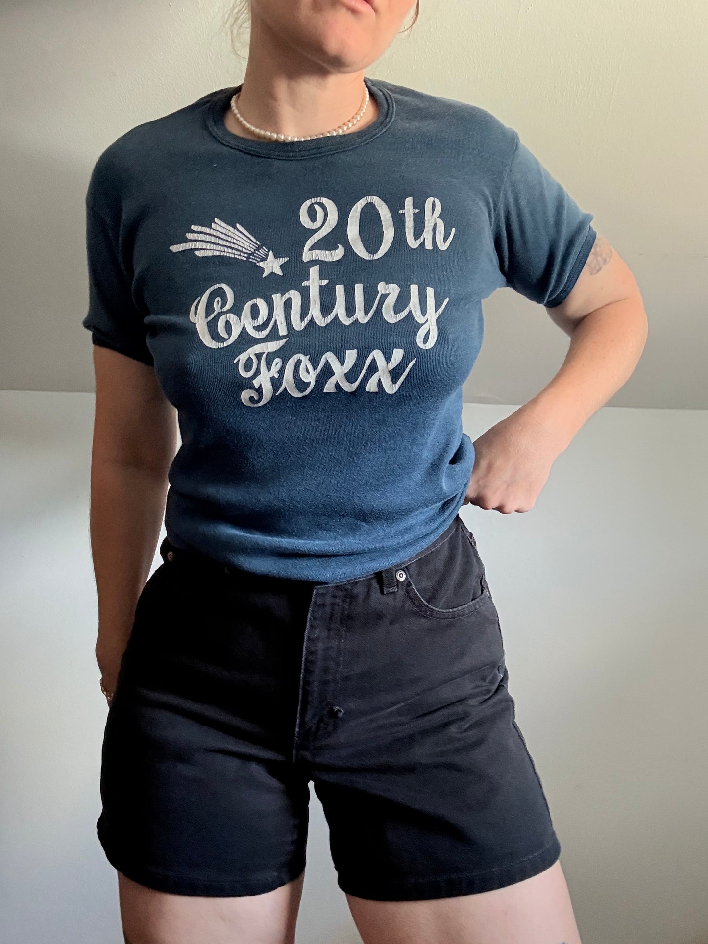 1970s 20th Century Foxx Blue Tee The Doors Song S/M