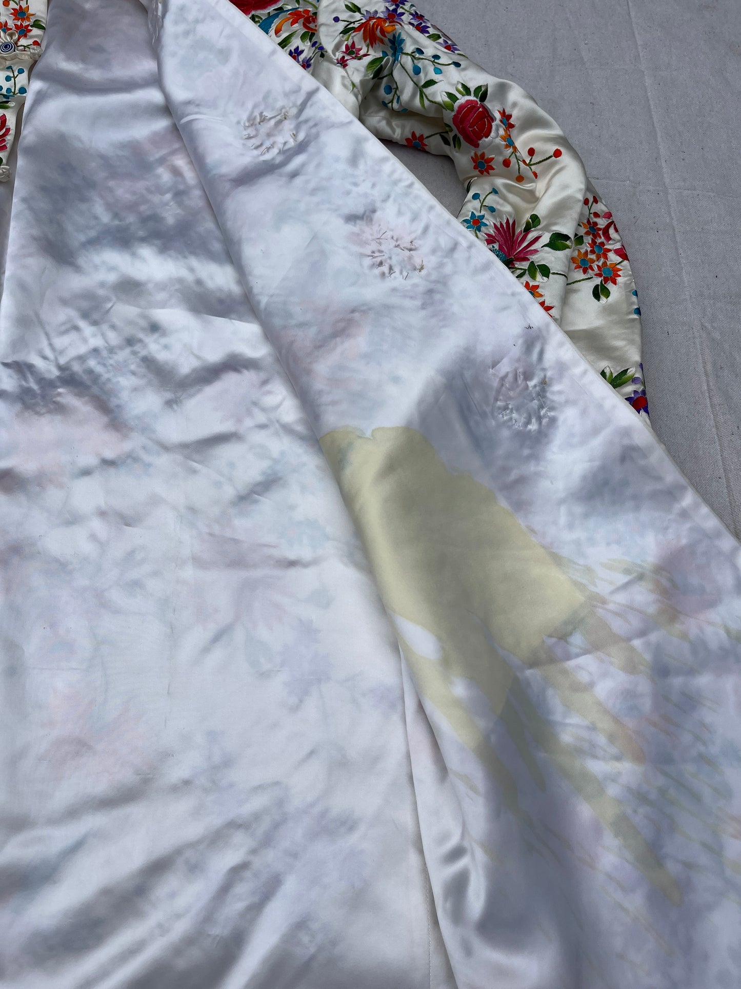 Antique Hand Embroidered Silk Plum Blossoms Chinese Jacket