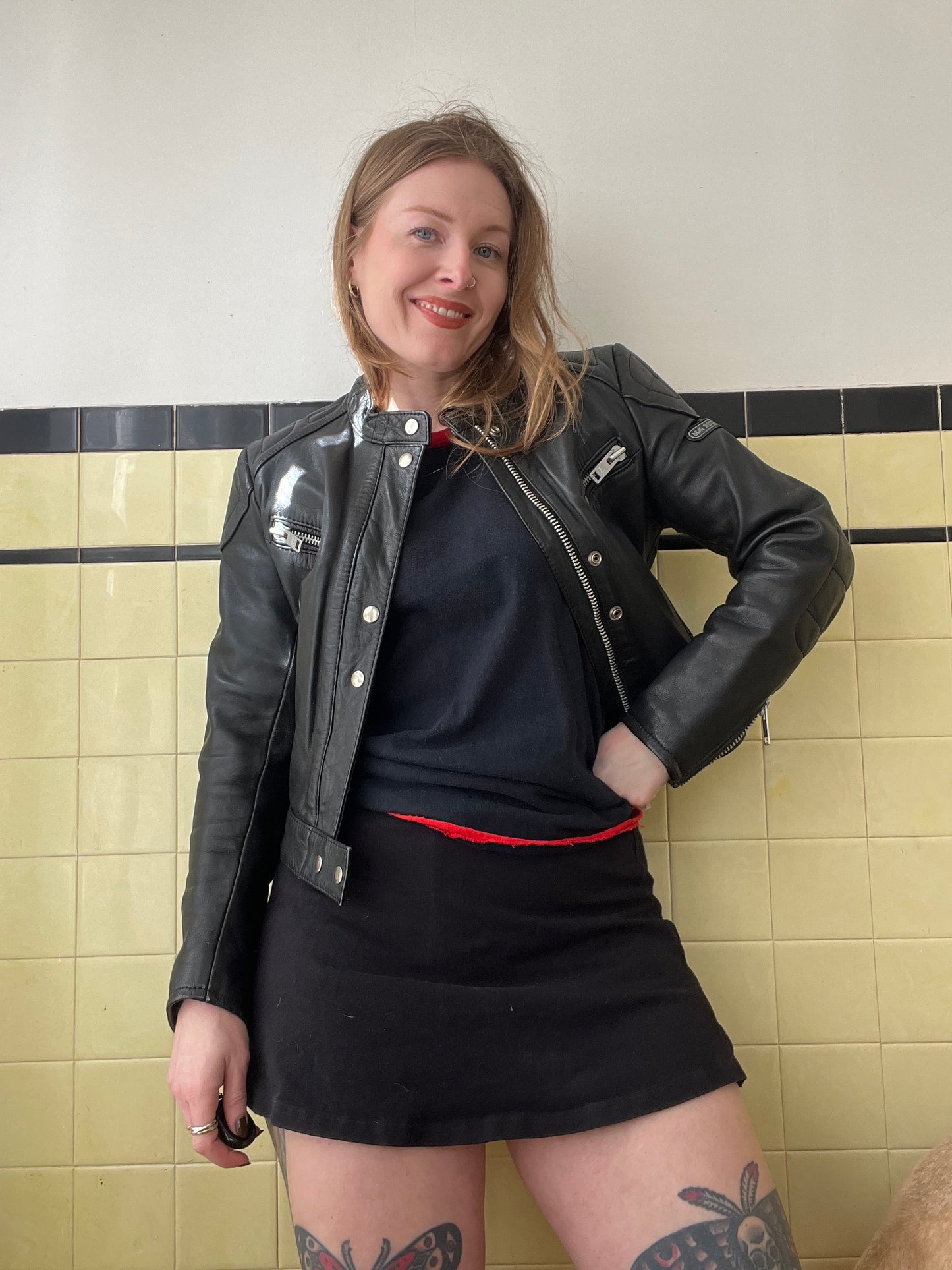 1990s Drag Specialties Leather Jacket XS