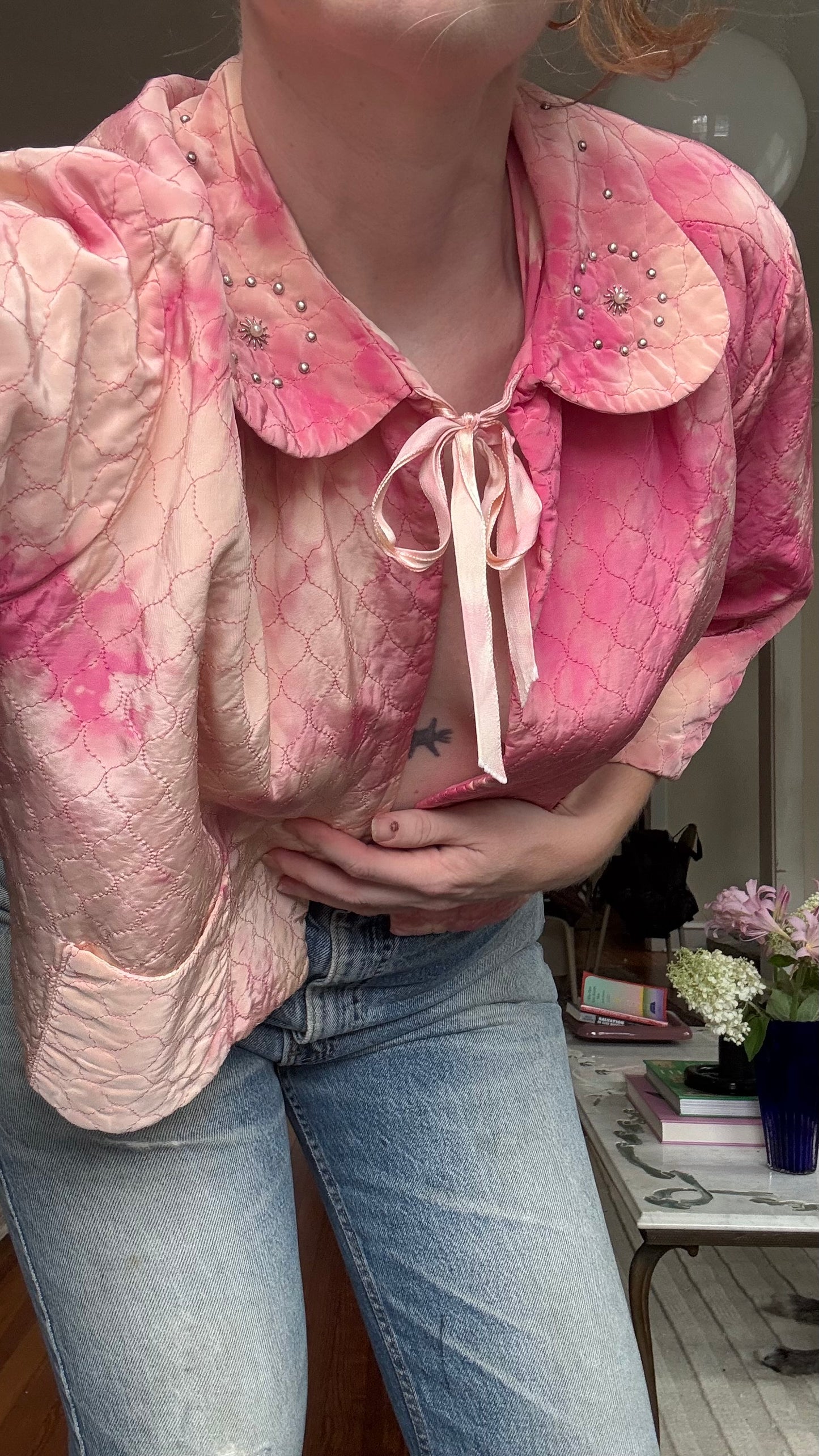 1940s Pink Bed Jacket