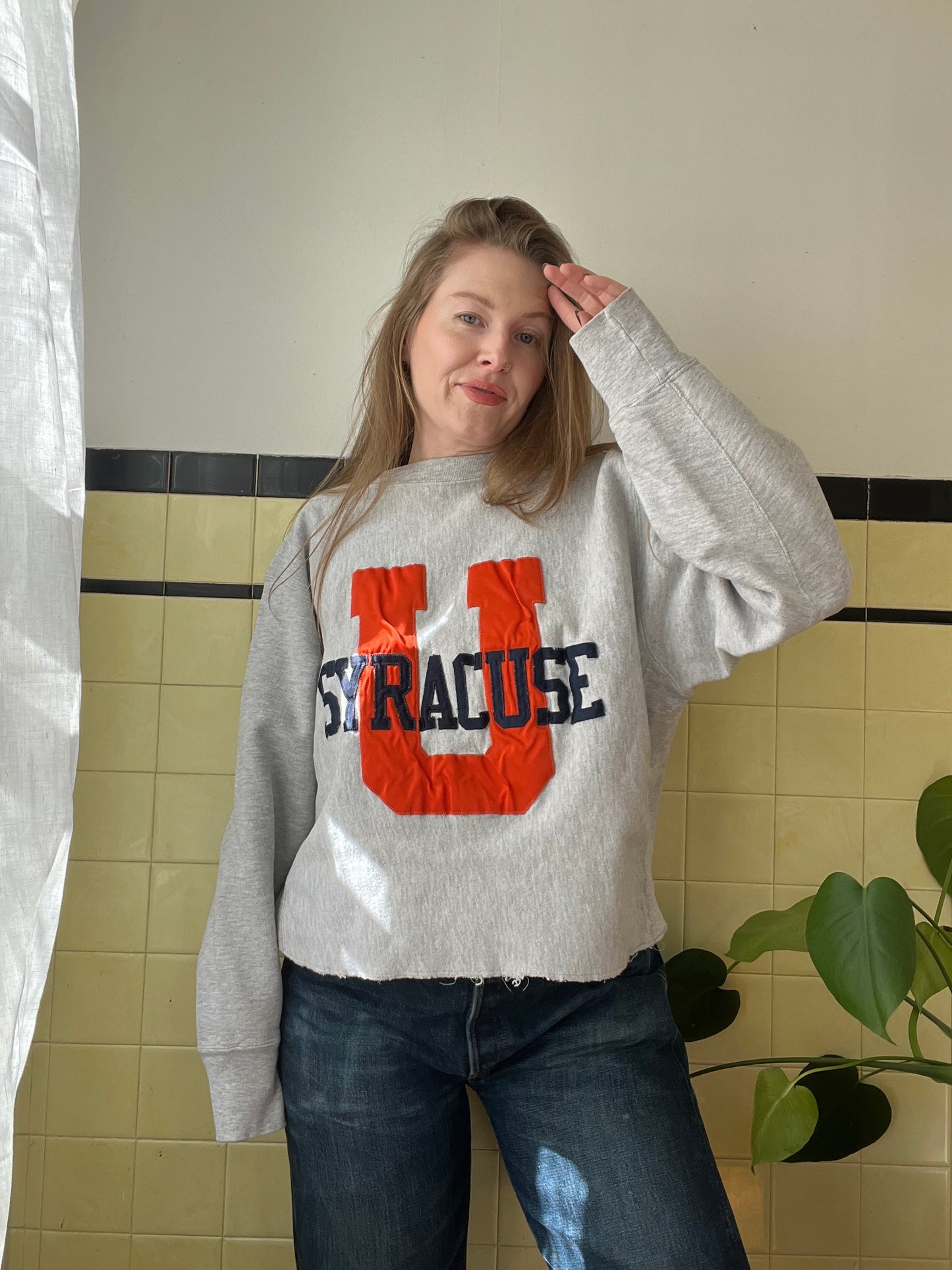 1970's Syracuse University Reverse Weave Crewneck L/XL