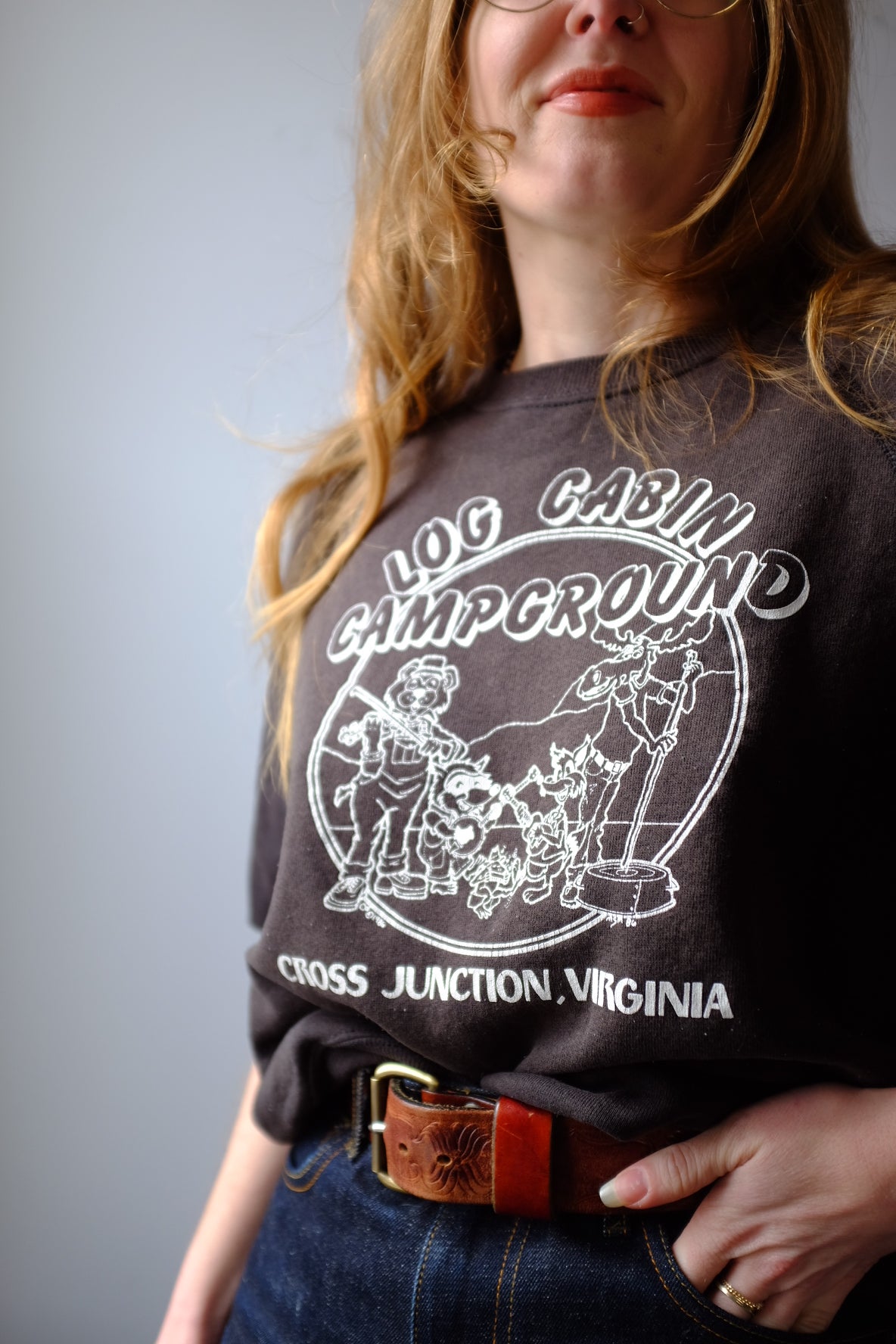 1980’s Log Cabin Sweatshirt L