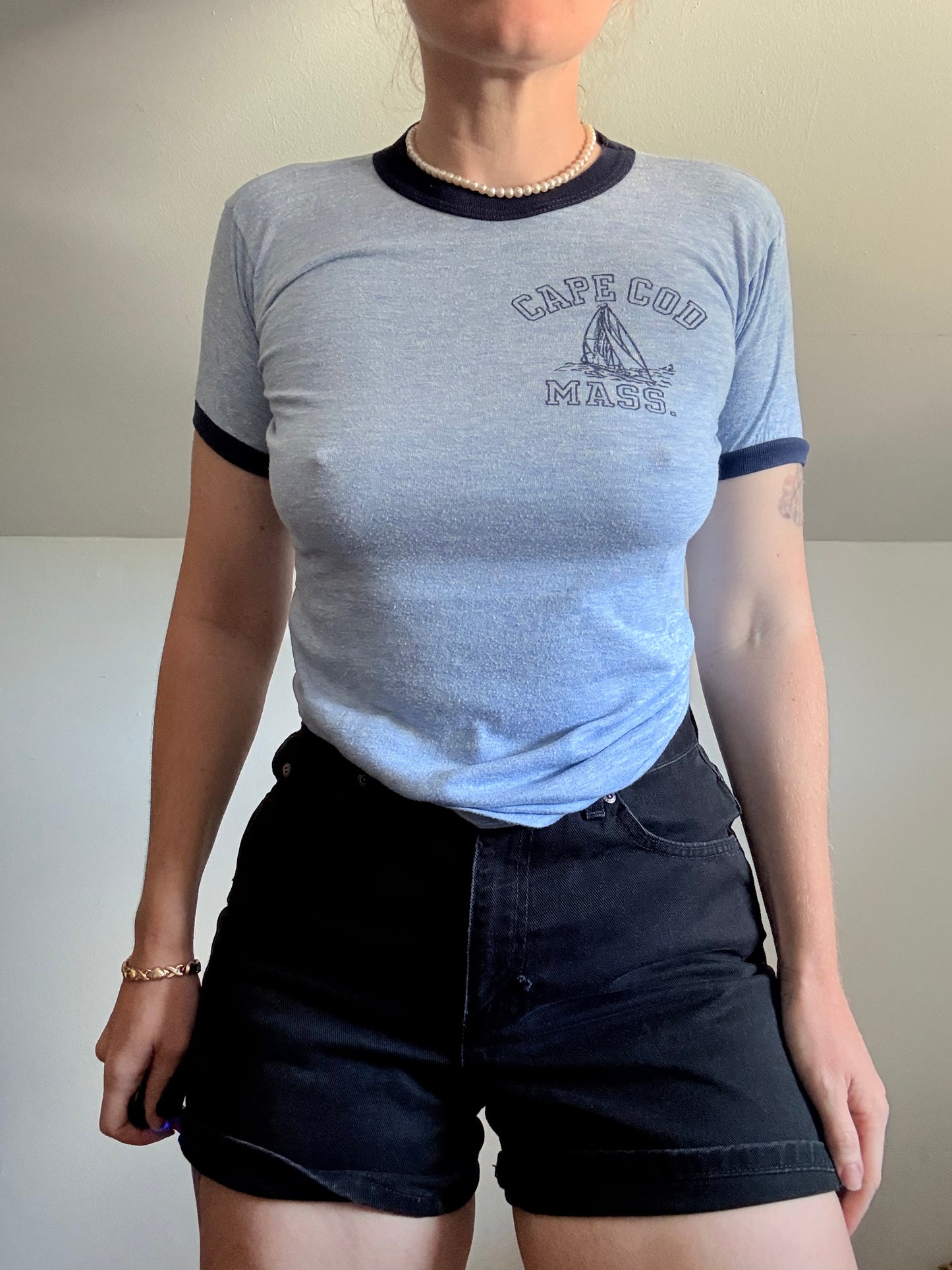 1970s Cape Cod Raglan Tee S