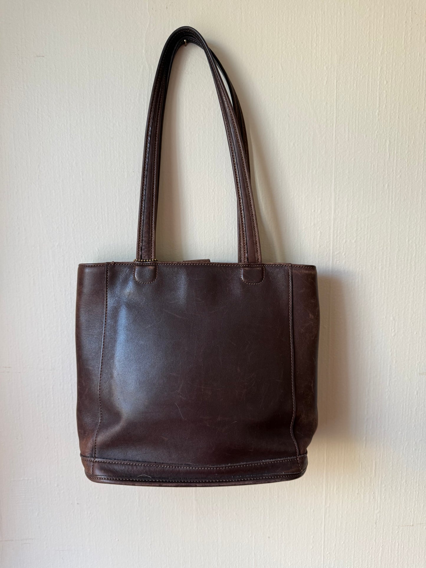 Vintage Coach Brown Bleeker Tote Bag 9305