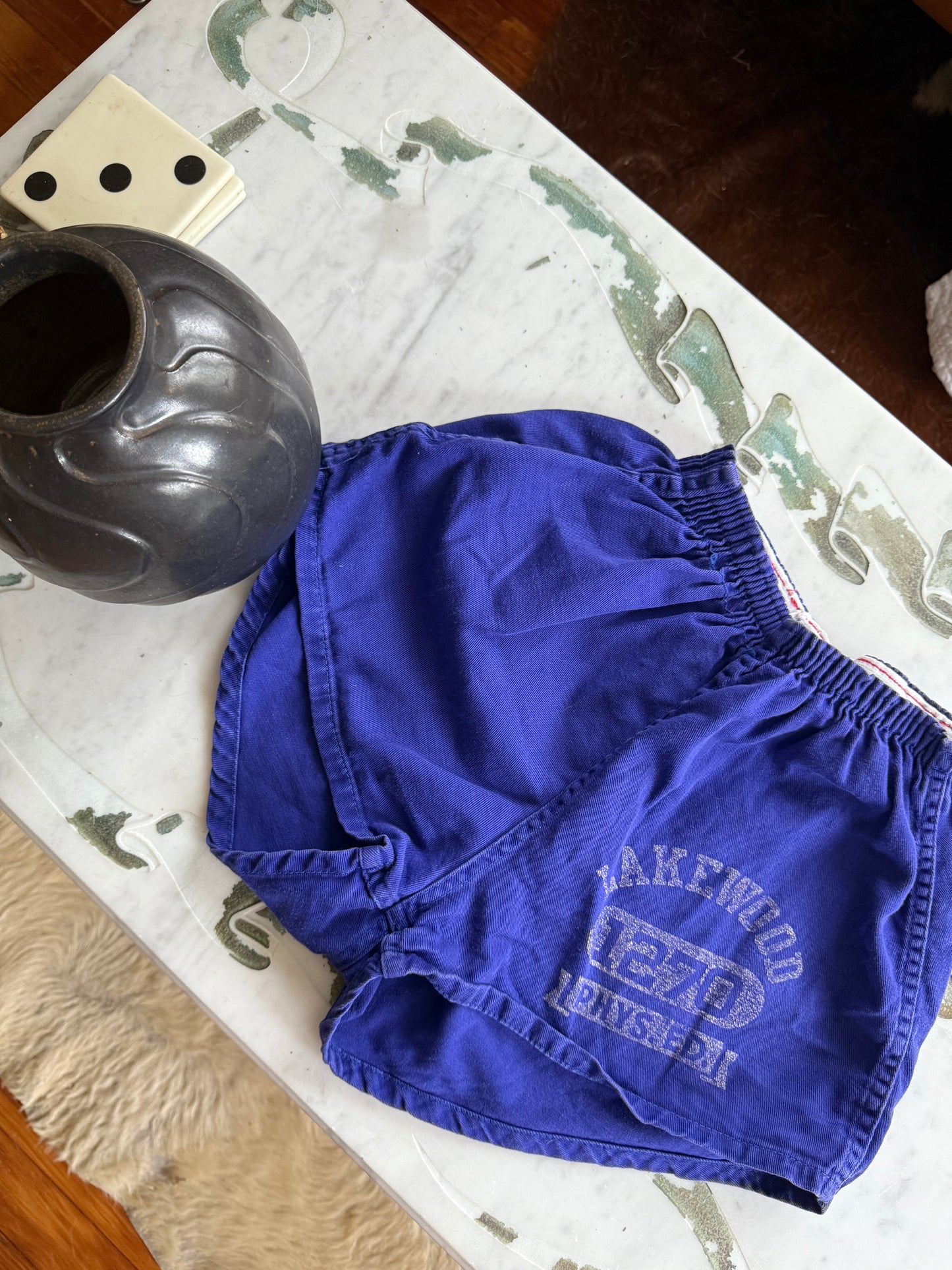 1950s Cotton Gym Shorts XS S