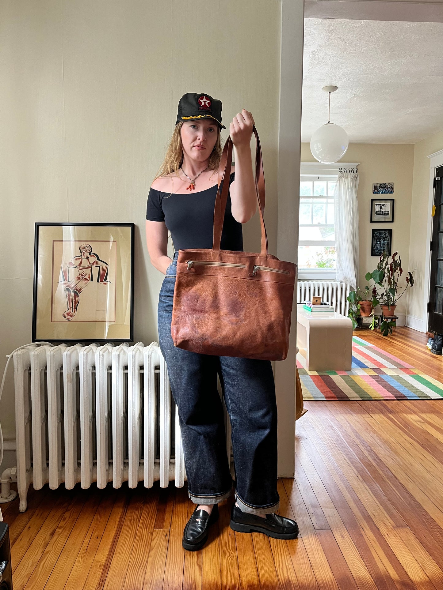 Big Sexy Leather Tote