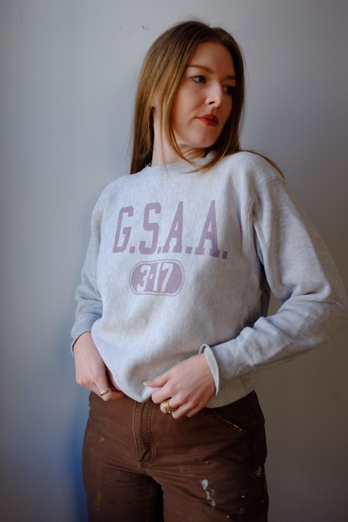 1960s 1970s Reverse Weave Champion Crew Neck M