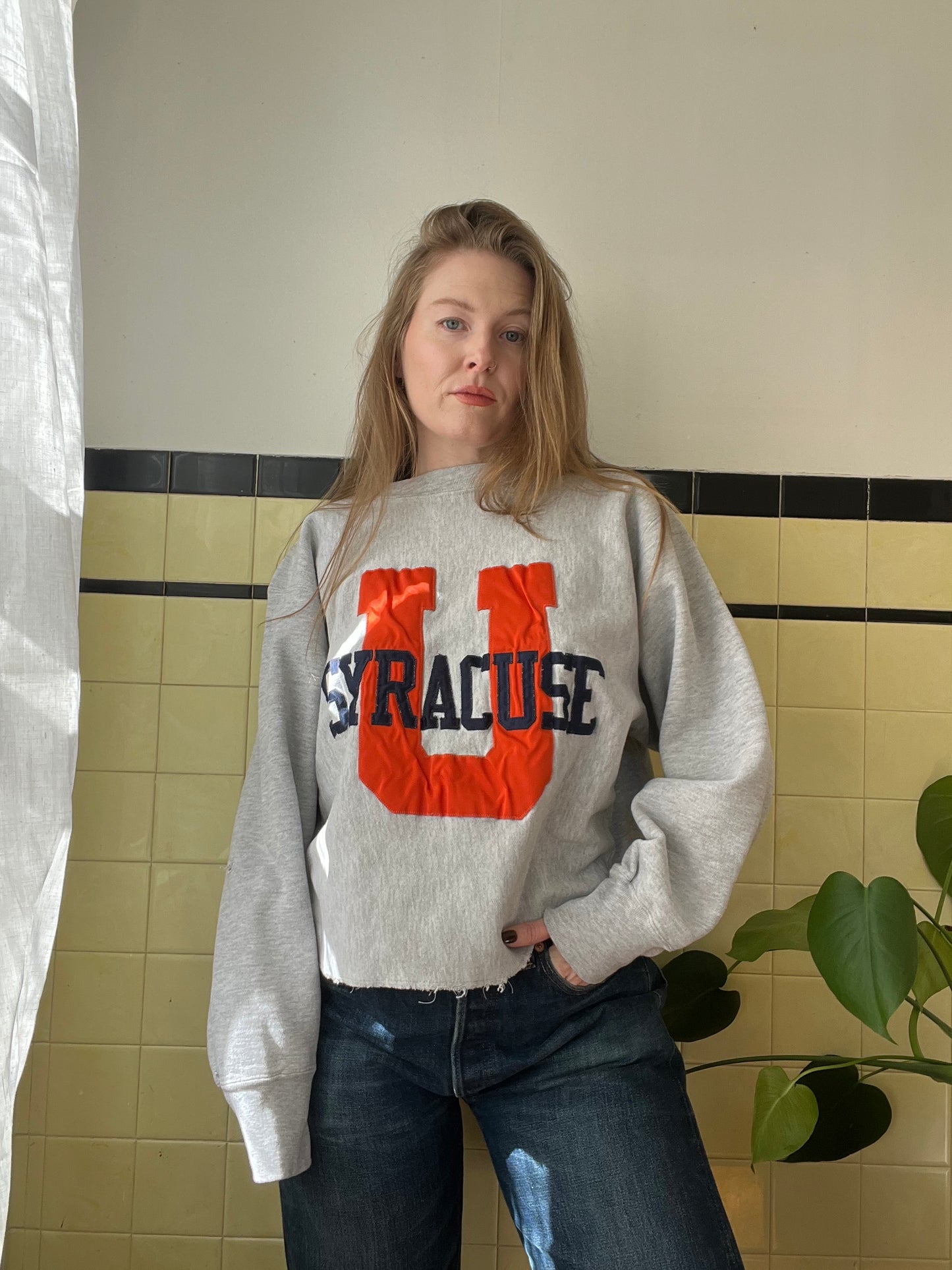 1970's Syracuse University Reverse Weave Crewneck L/XL