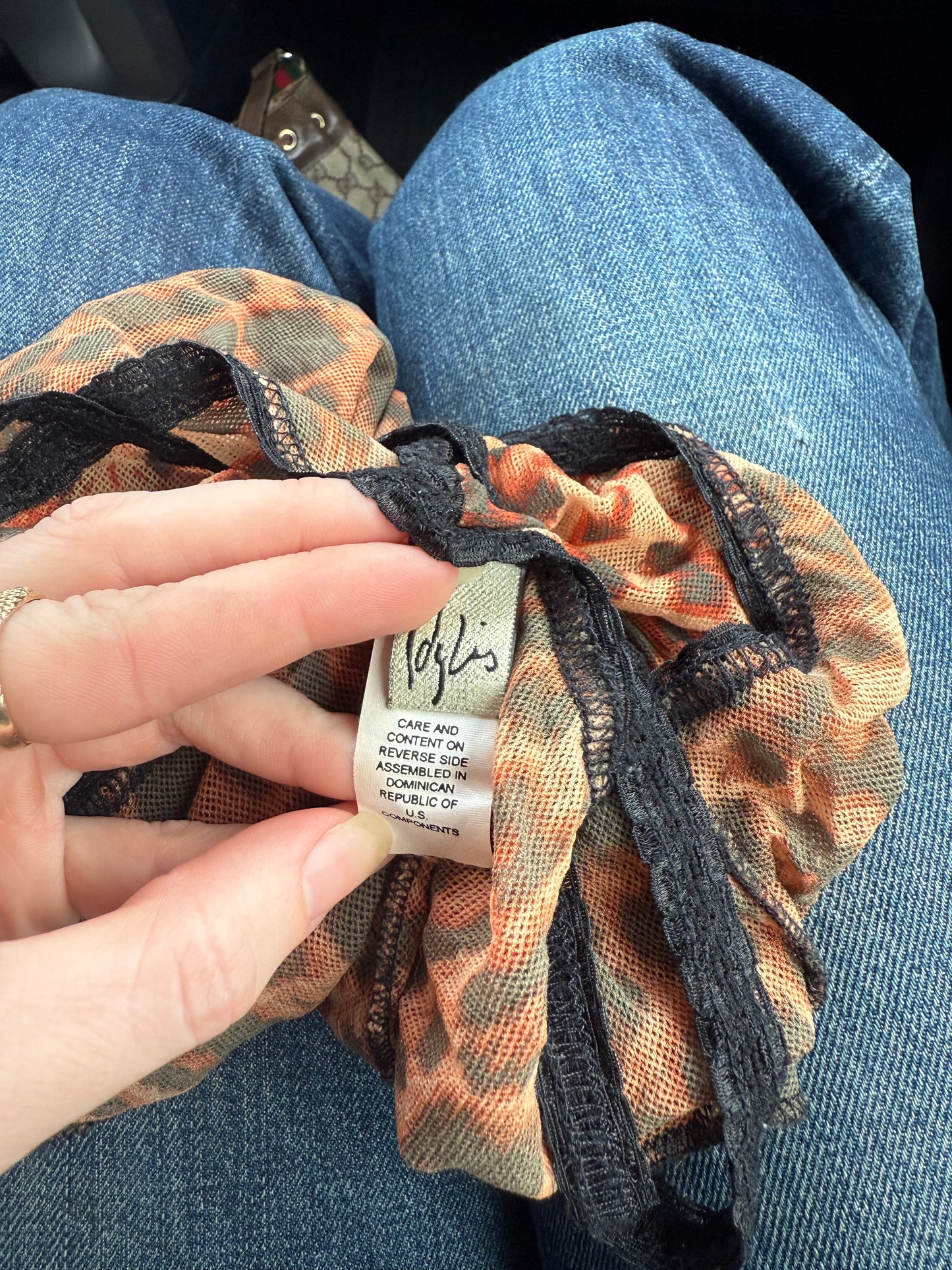 1990s Cheetah Print Sheer Tank or Mini Dress