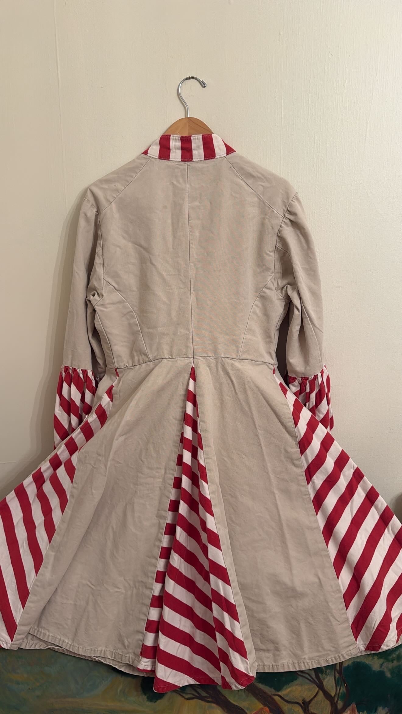 Vintage Red Striped Unique Jacket