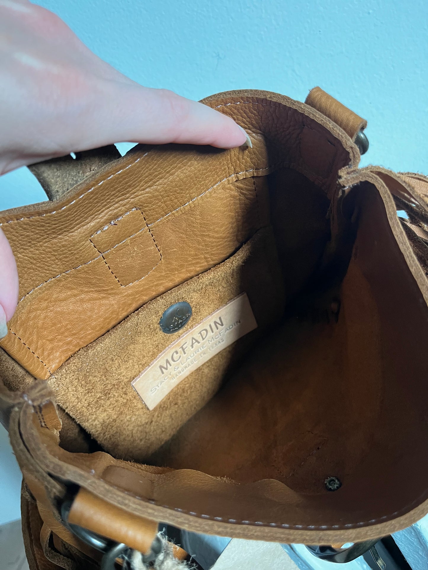 Suede and Fringe McFadin Purse