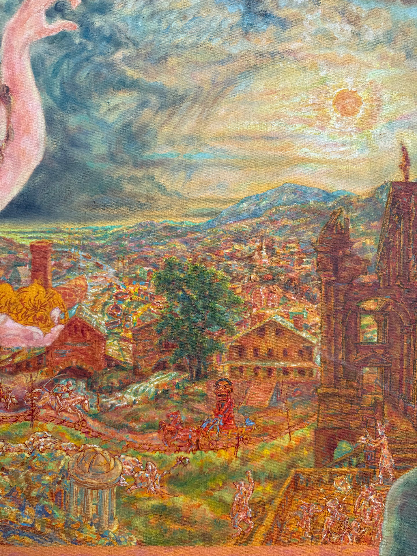 Oil Painting of City Scape