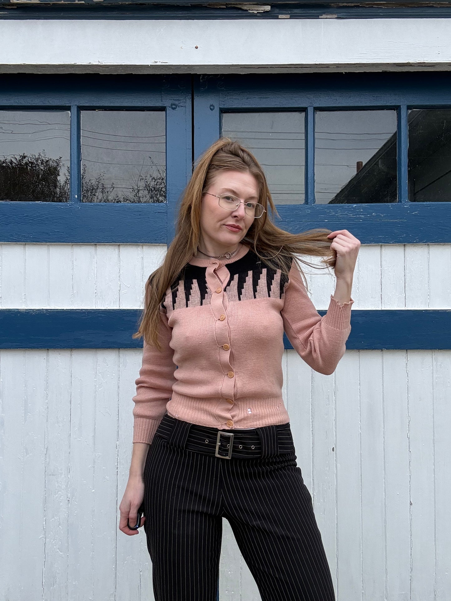 Art Deco Wool 1940s Sweater