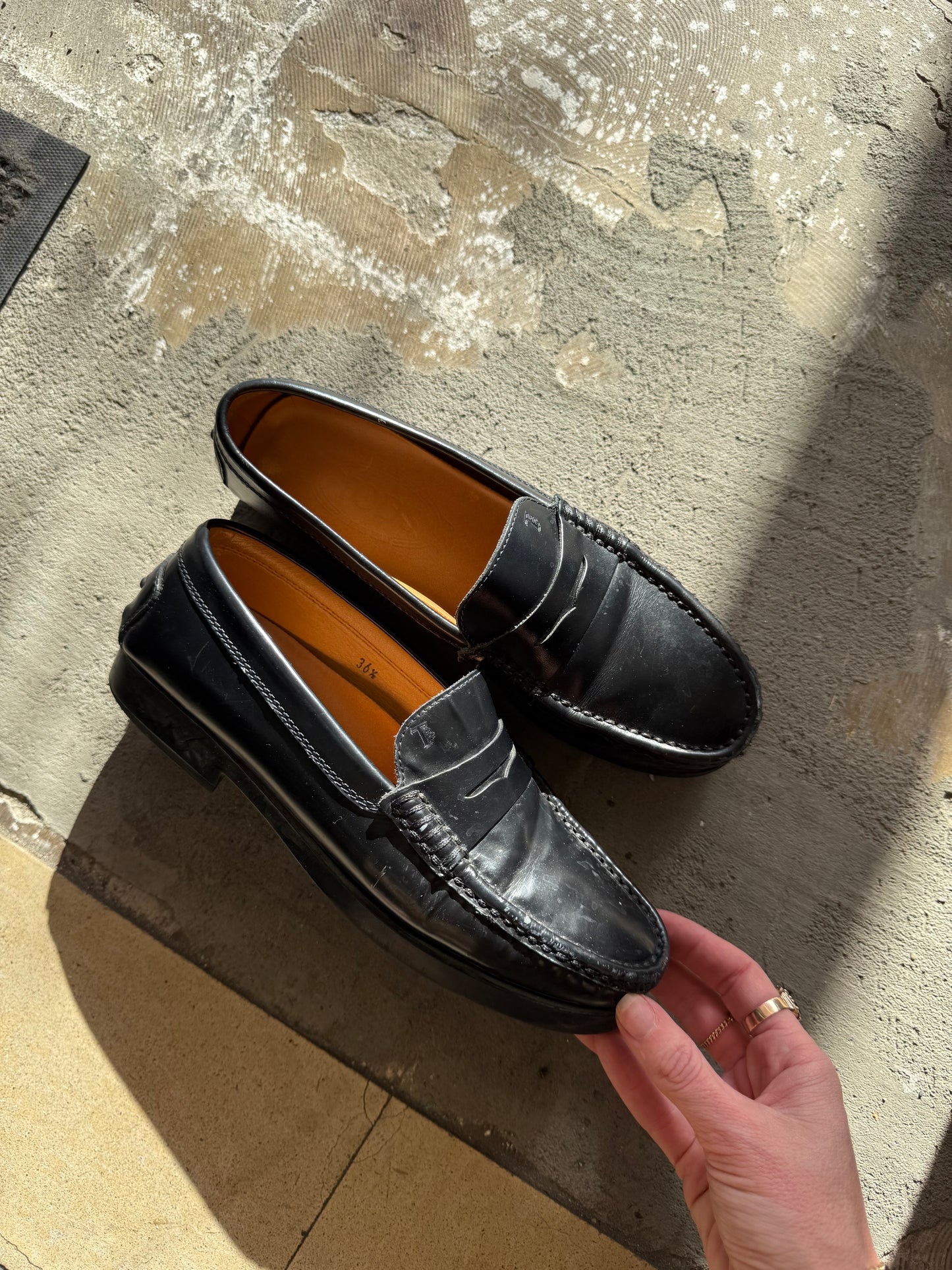 Tod’s Black Loafers